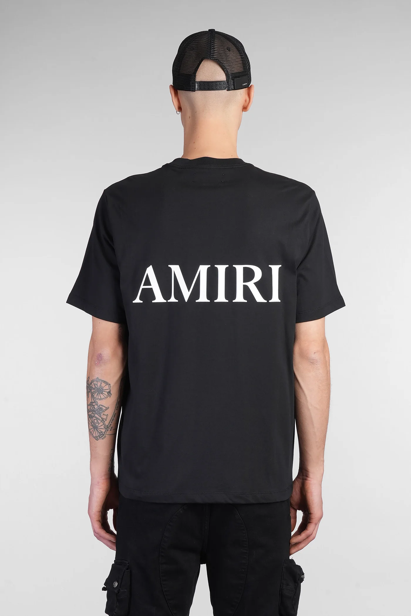 T-Shirt in black cotton - Image 3