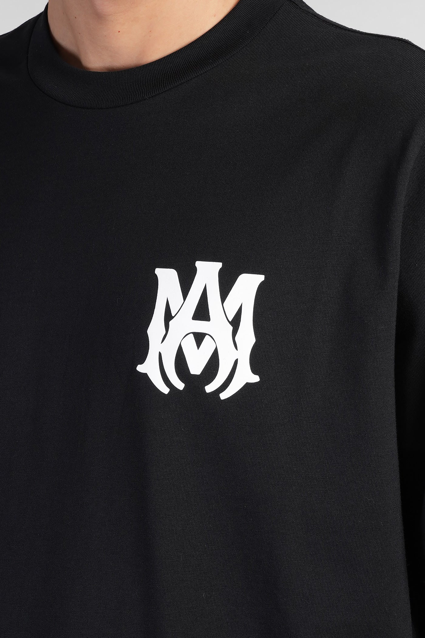 T-Shirt in black cotton - Image 5