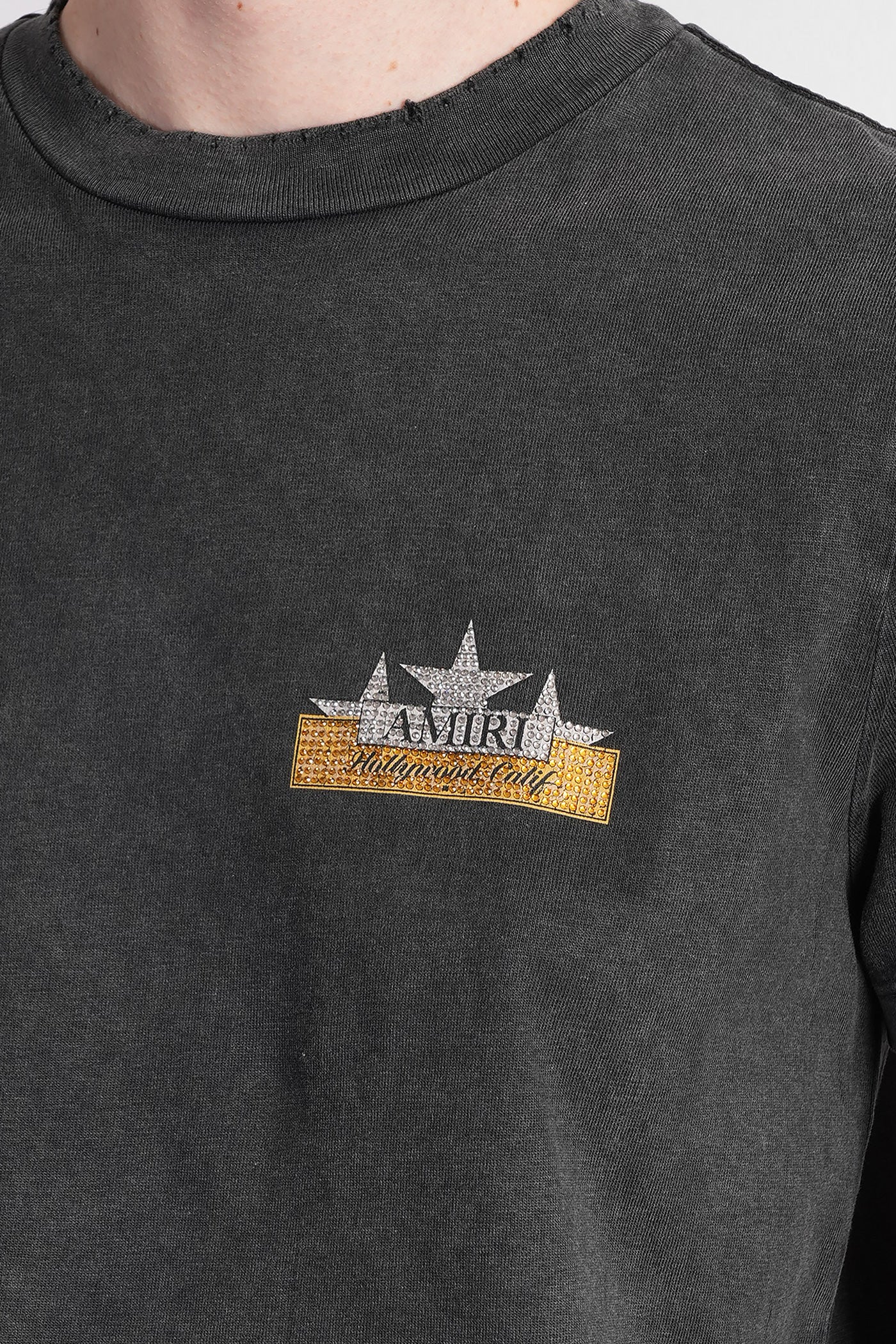 T-Shirt in black cotton - Image 5