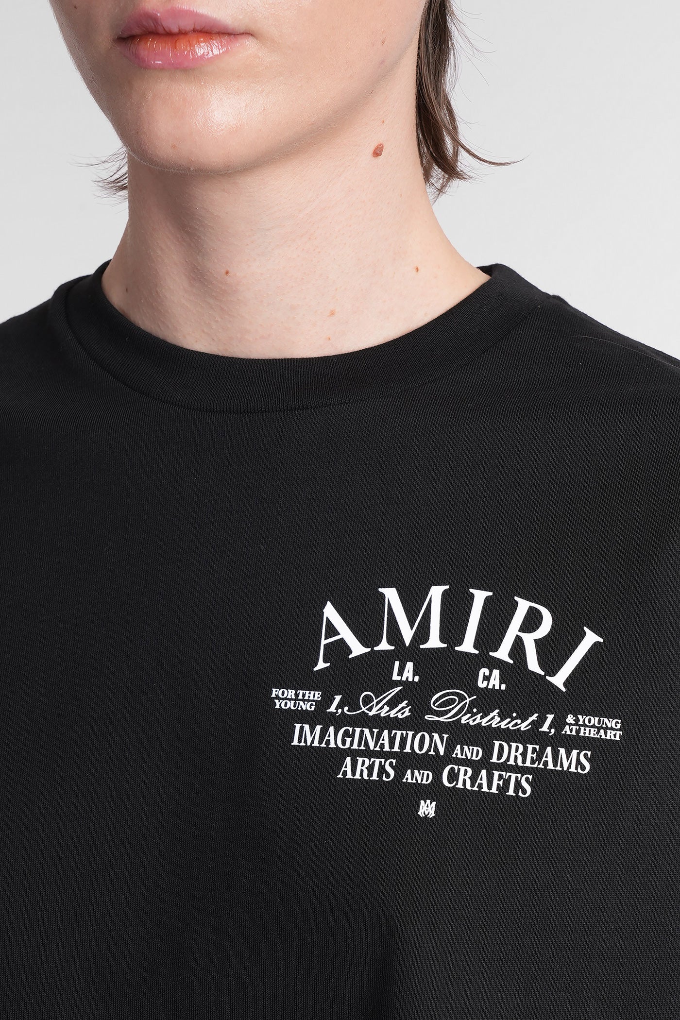 T-Shirt in black cotton - Image 5