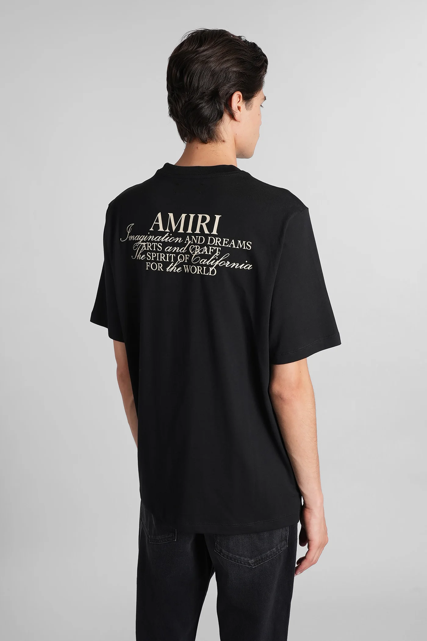 T-Shirt in black cotton - Image 3