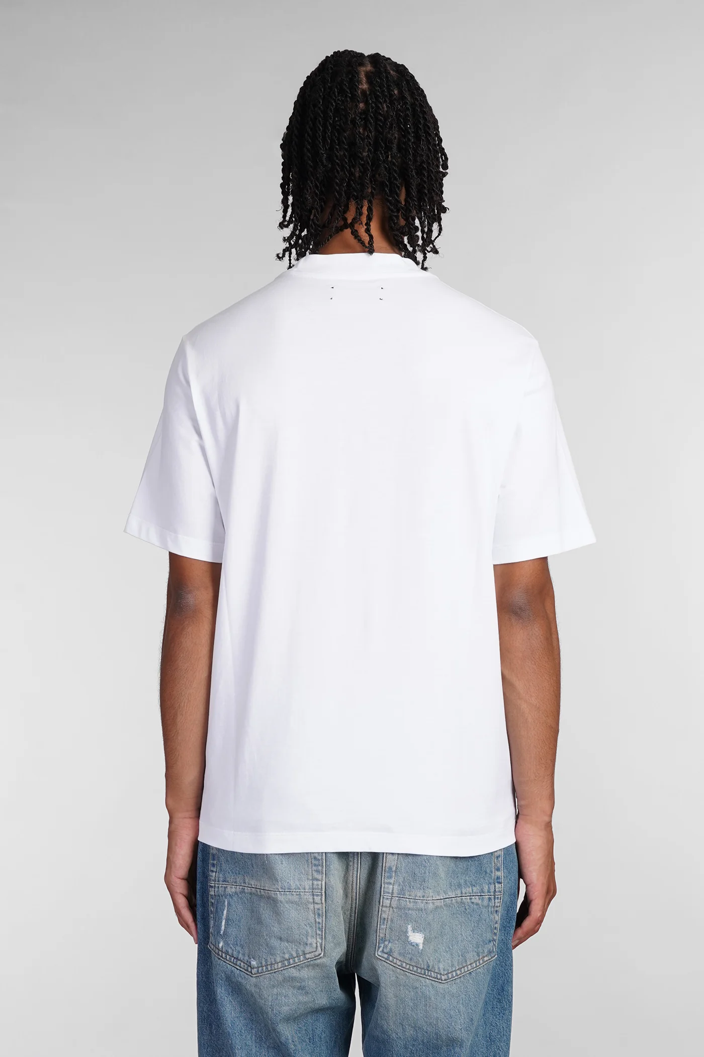 T-Shirt in white cotton - Image 3