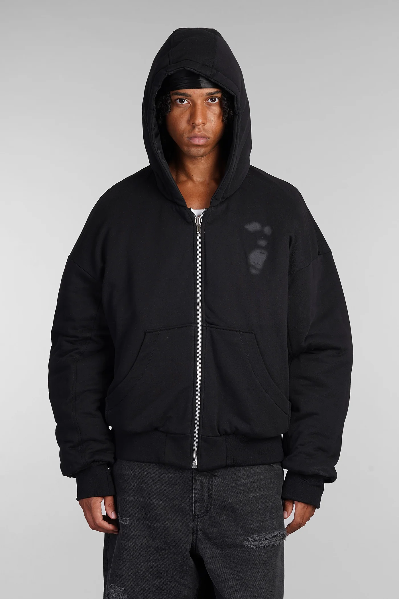 Bomber Jacket in black polyamide - Image 5