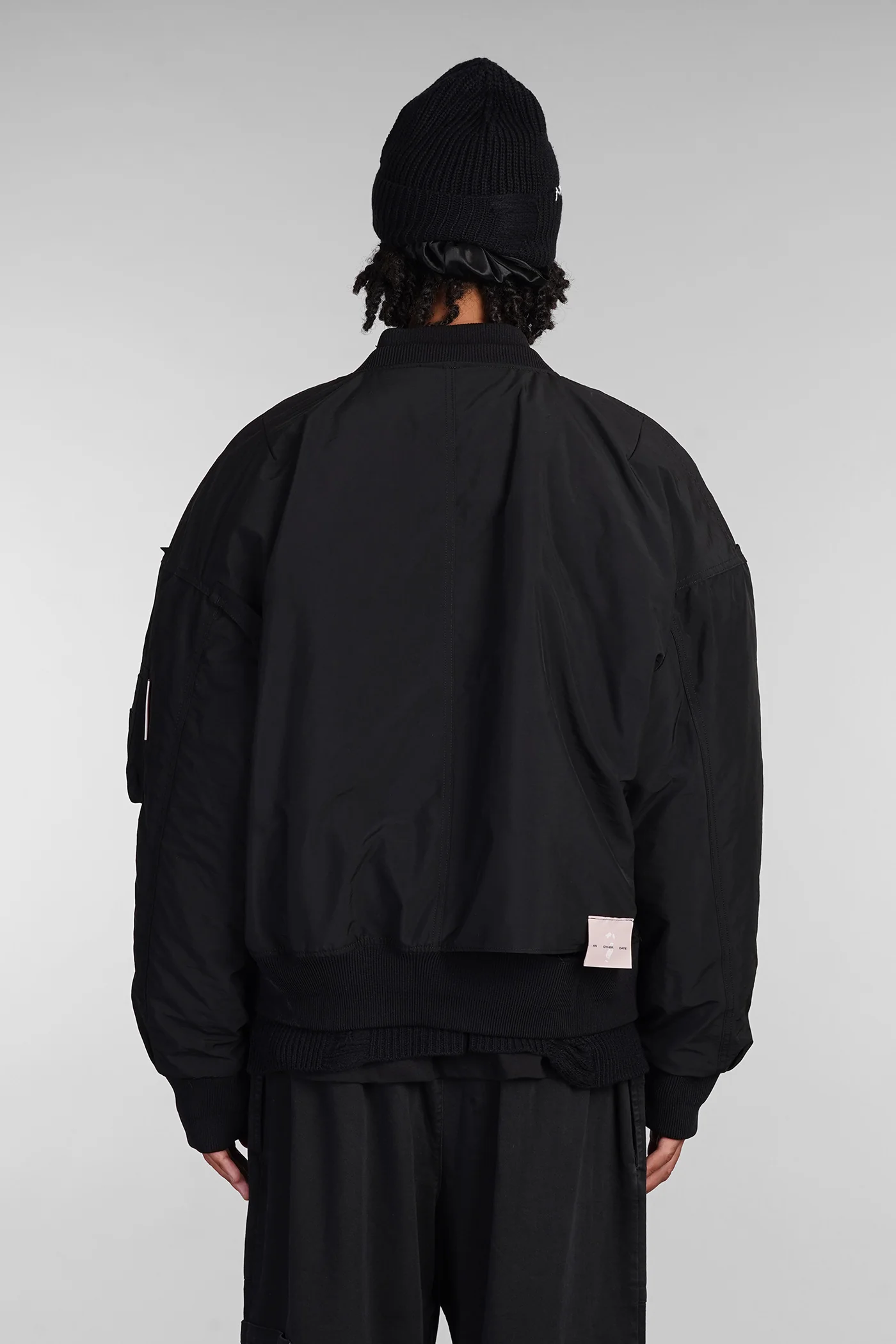 Bomber Jacket in black polyamide - Image 3