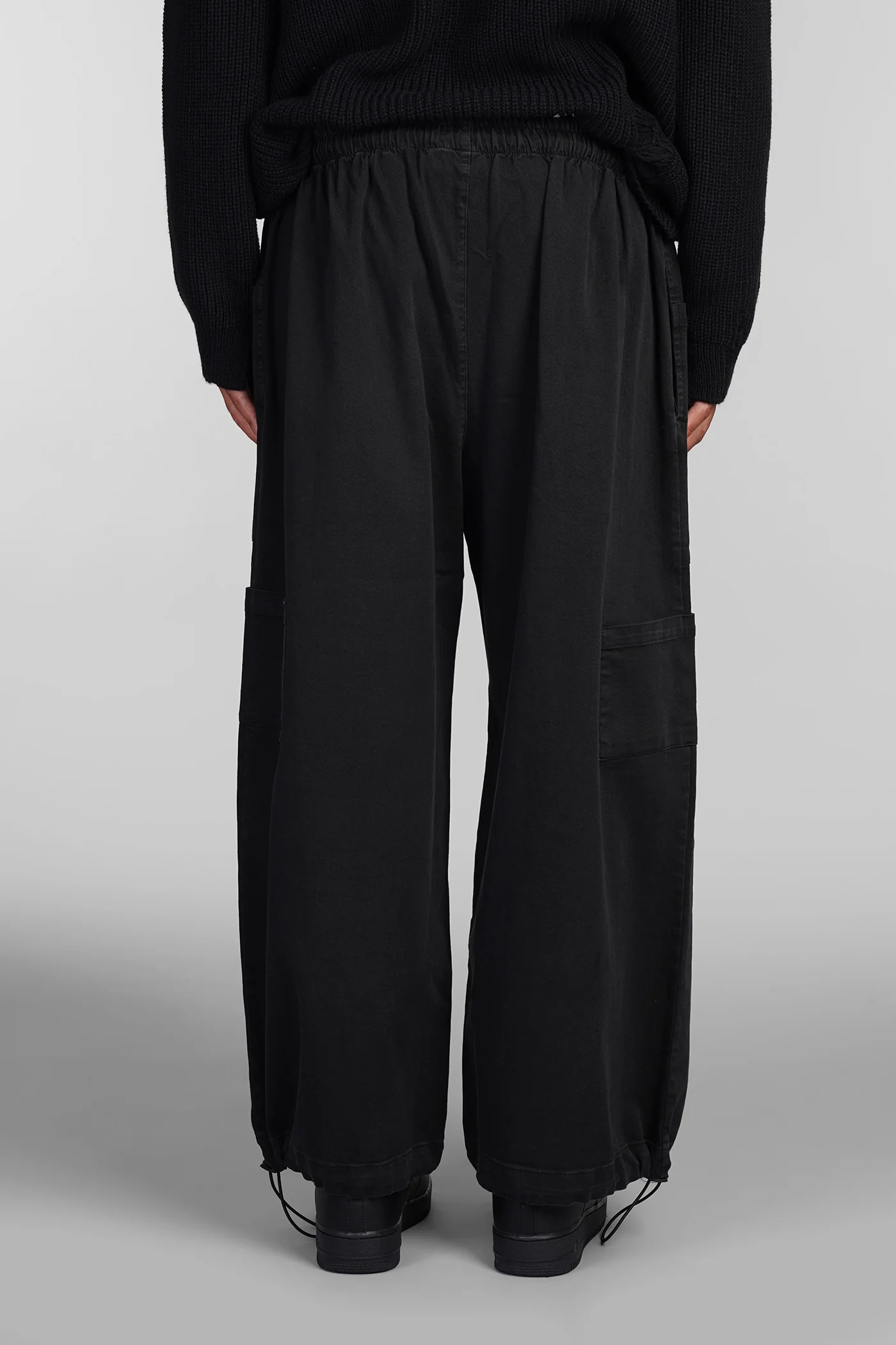 Pants in black cotton - Image 3