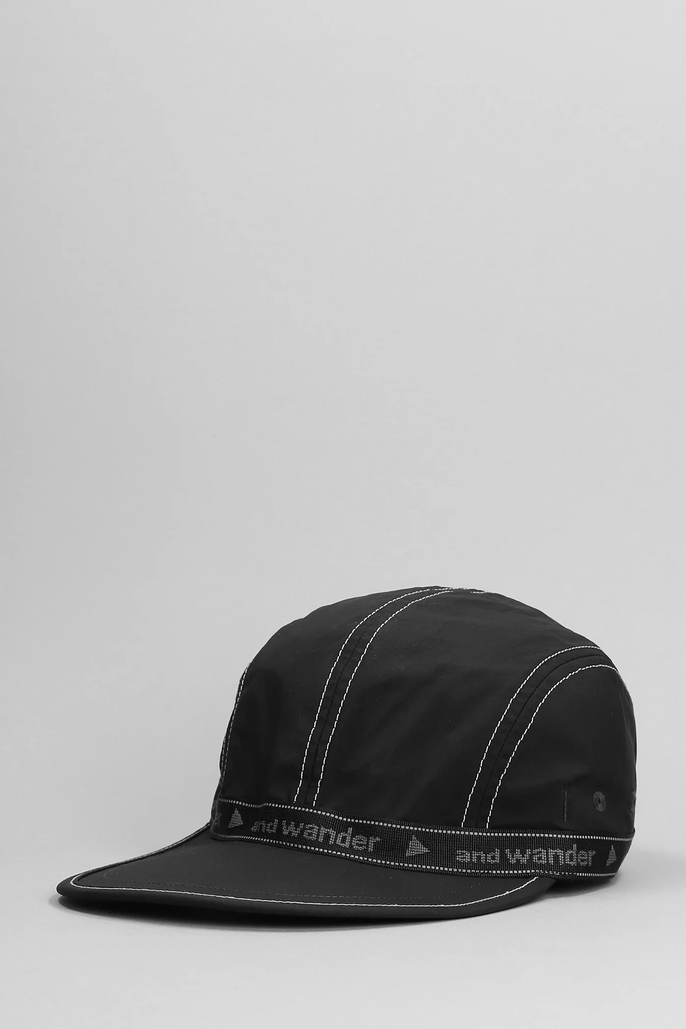 Hats in black nylon - Image 2