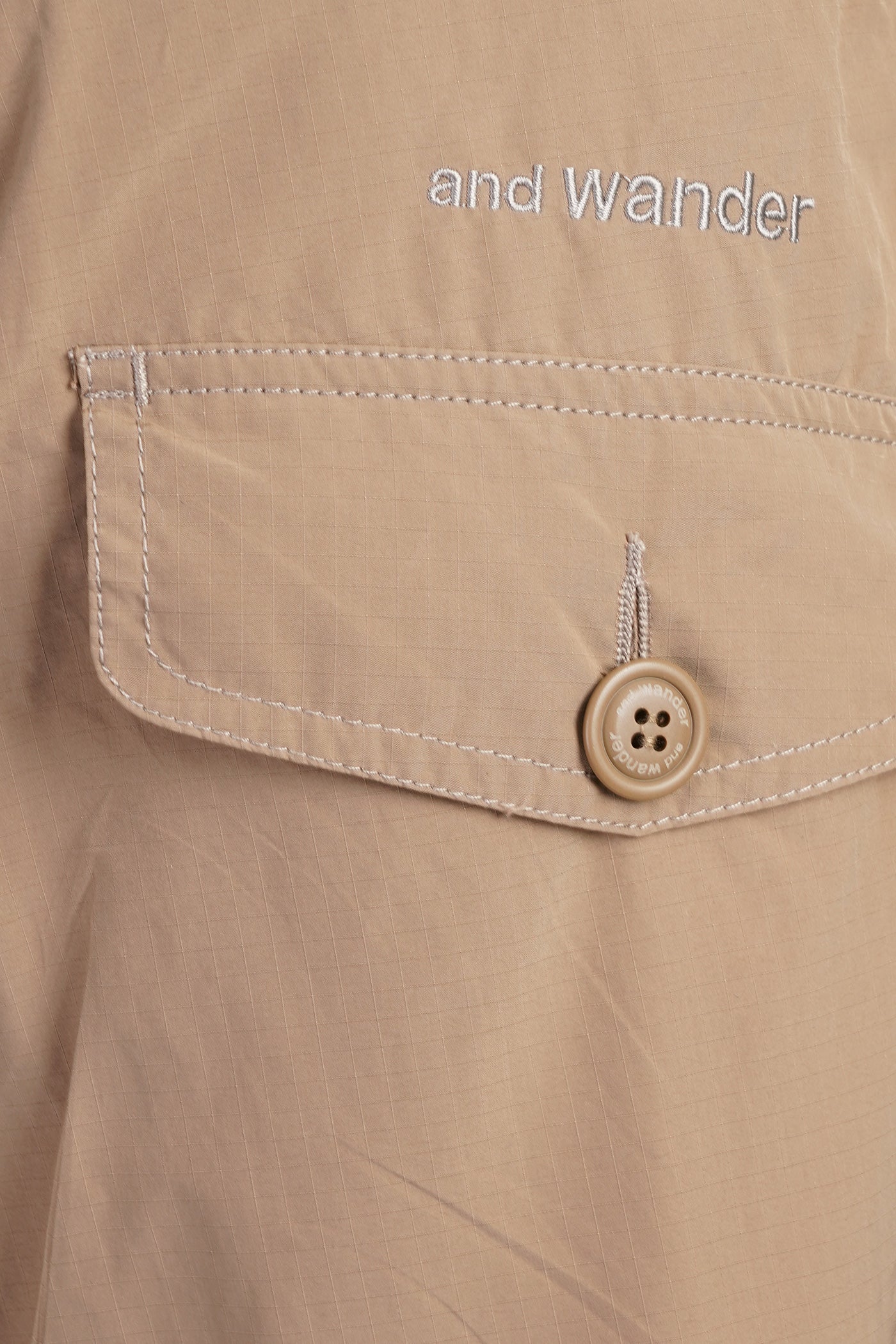 Pants in beige polyester - Image 5