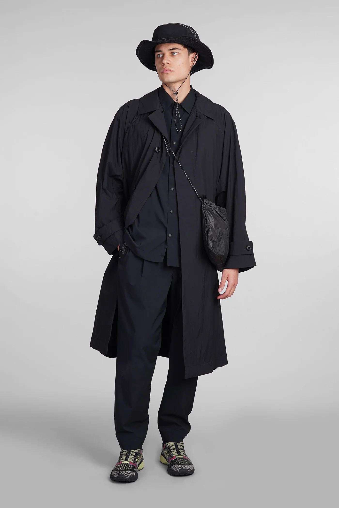 Pants in black polyester - Image 2