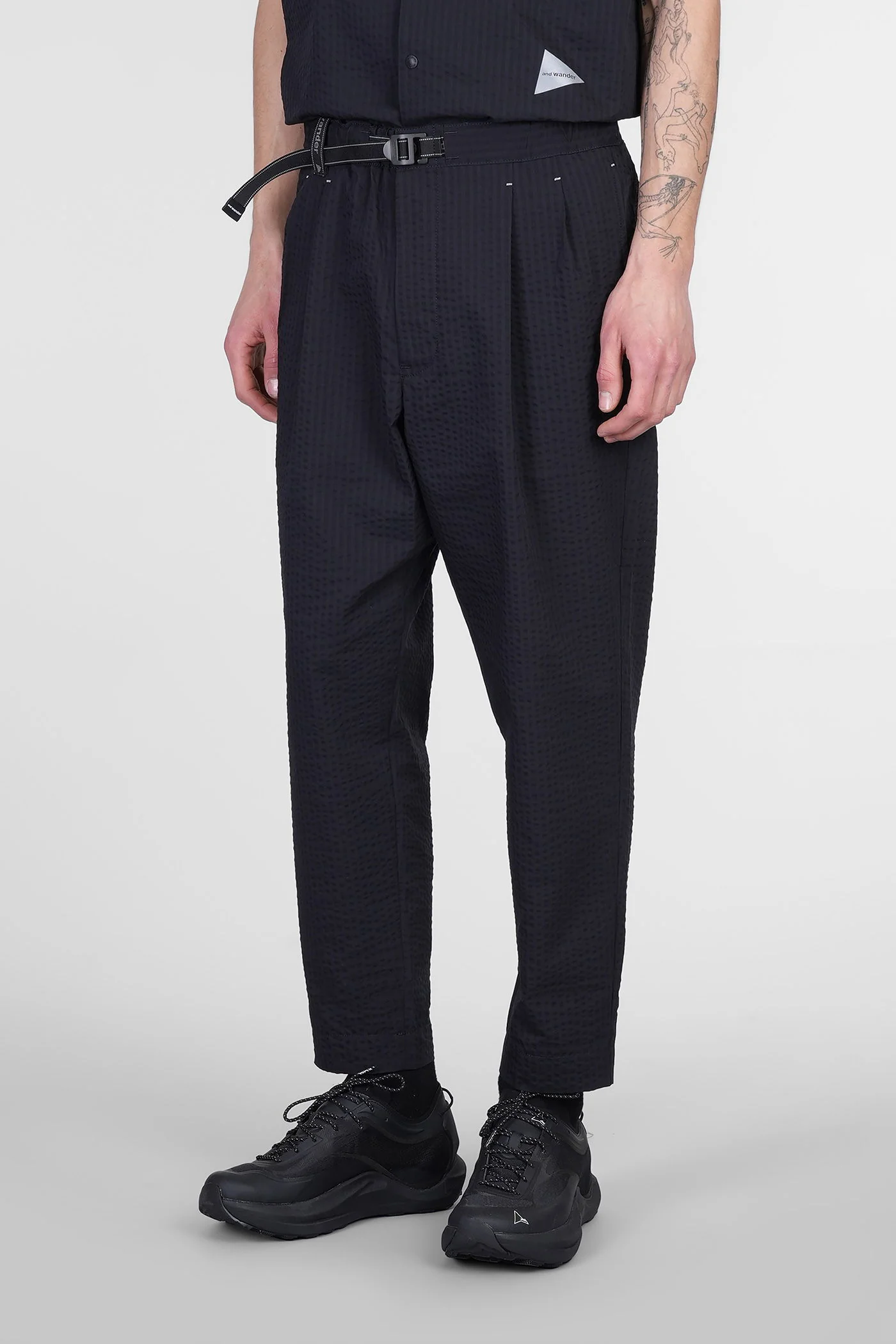 Pants in blue polyester - Image 4