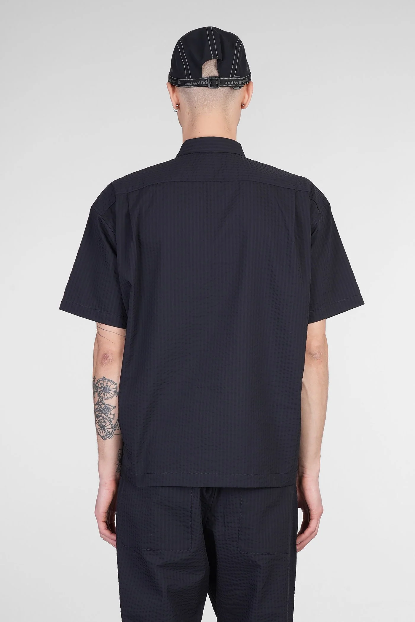 Shirt in blue polyester - Image 3