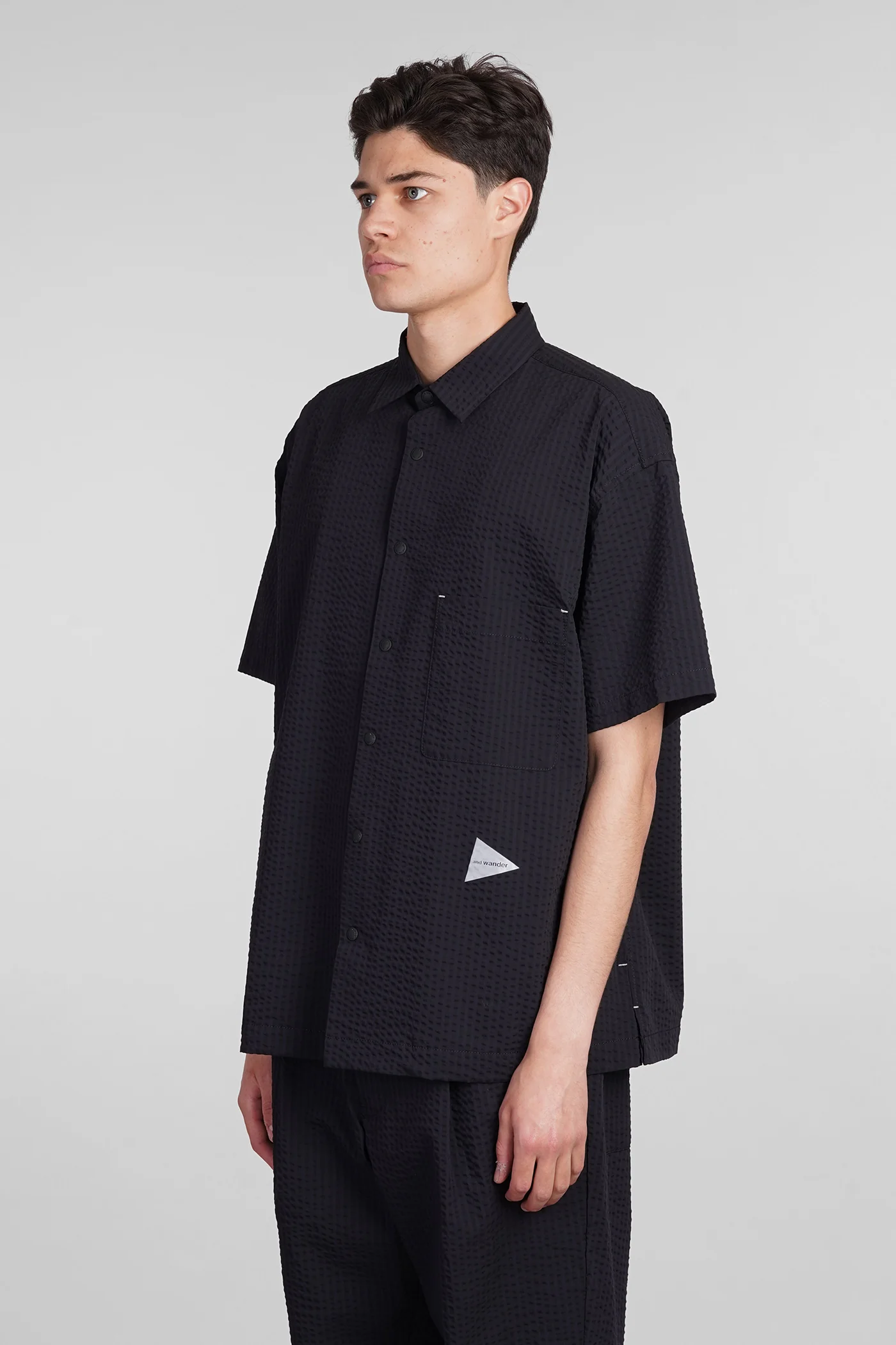 Shirt in blue polyester - Image 4