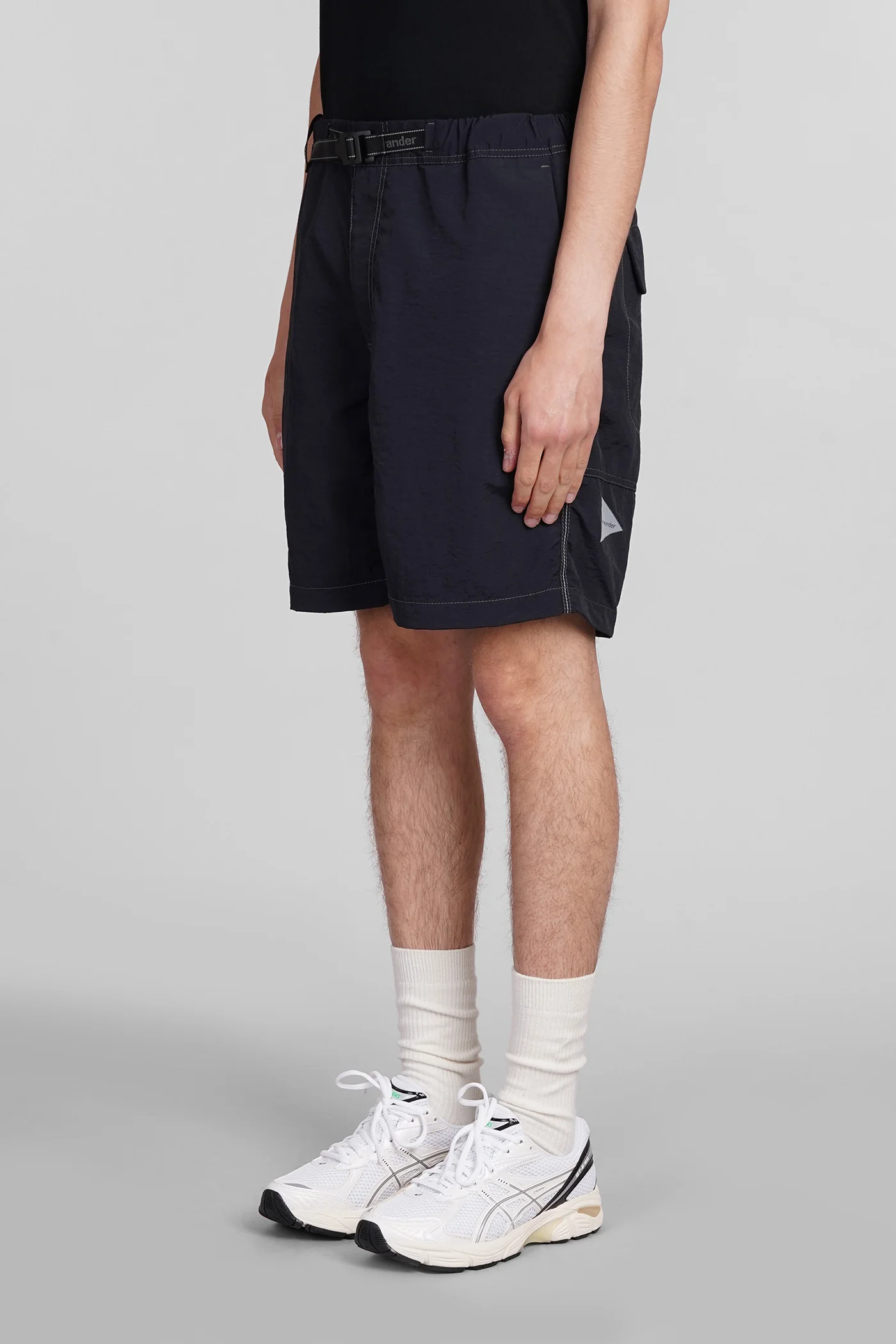 Shorts in black nylon - Image 4