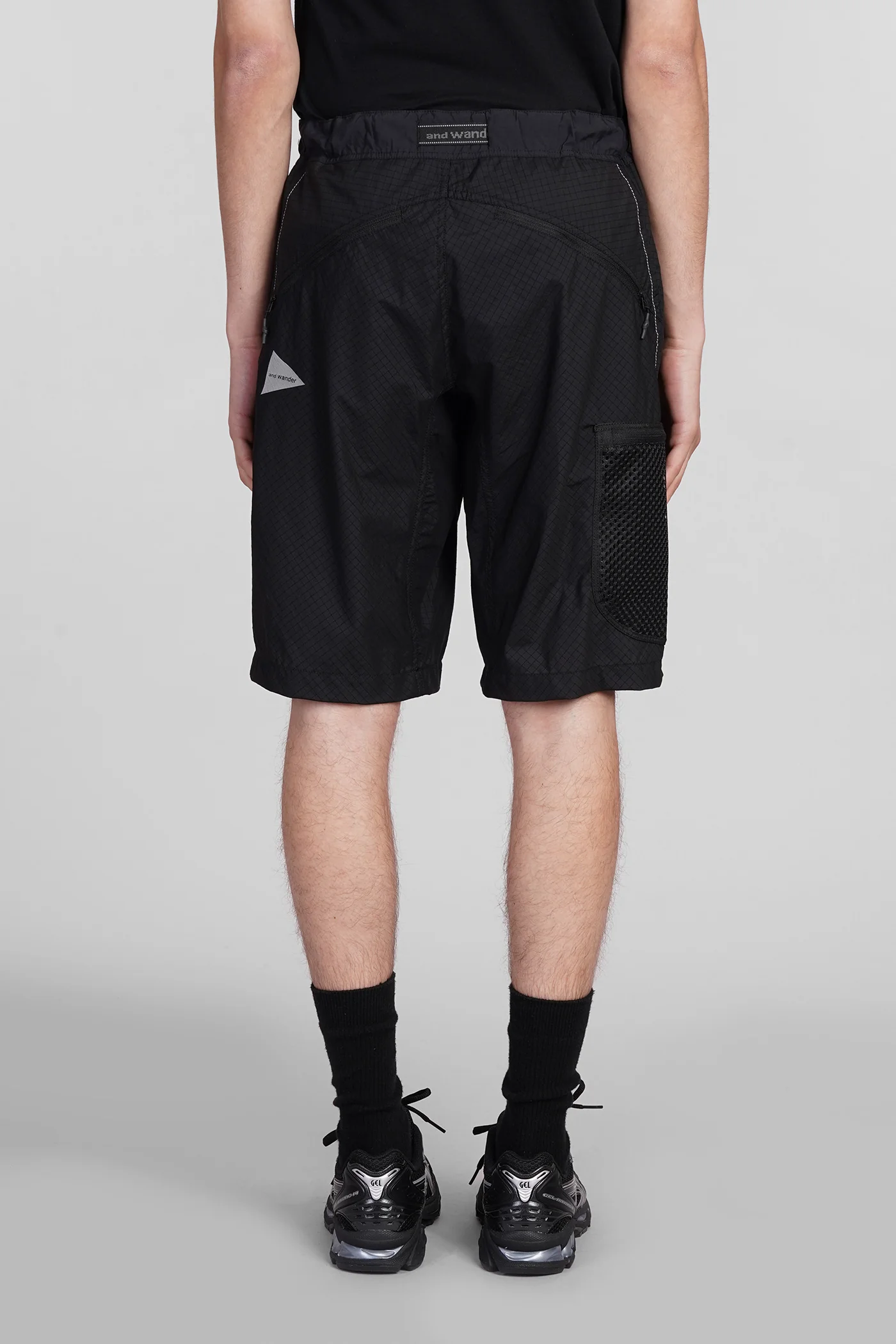 Shorts in black nylon - Image 3
