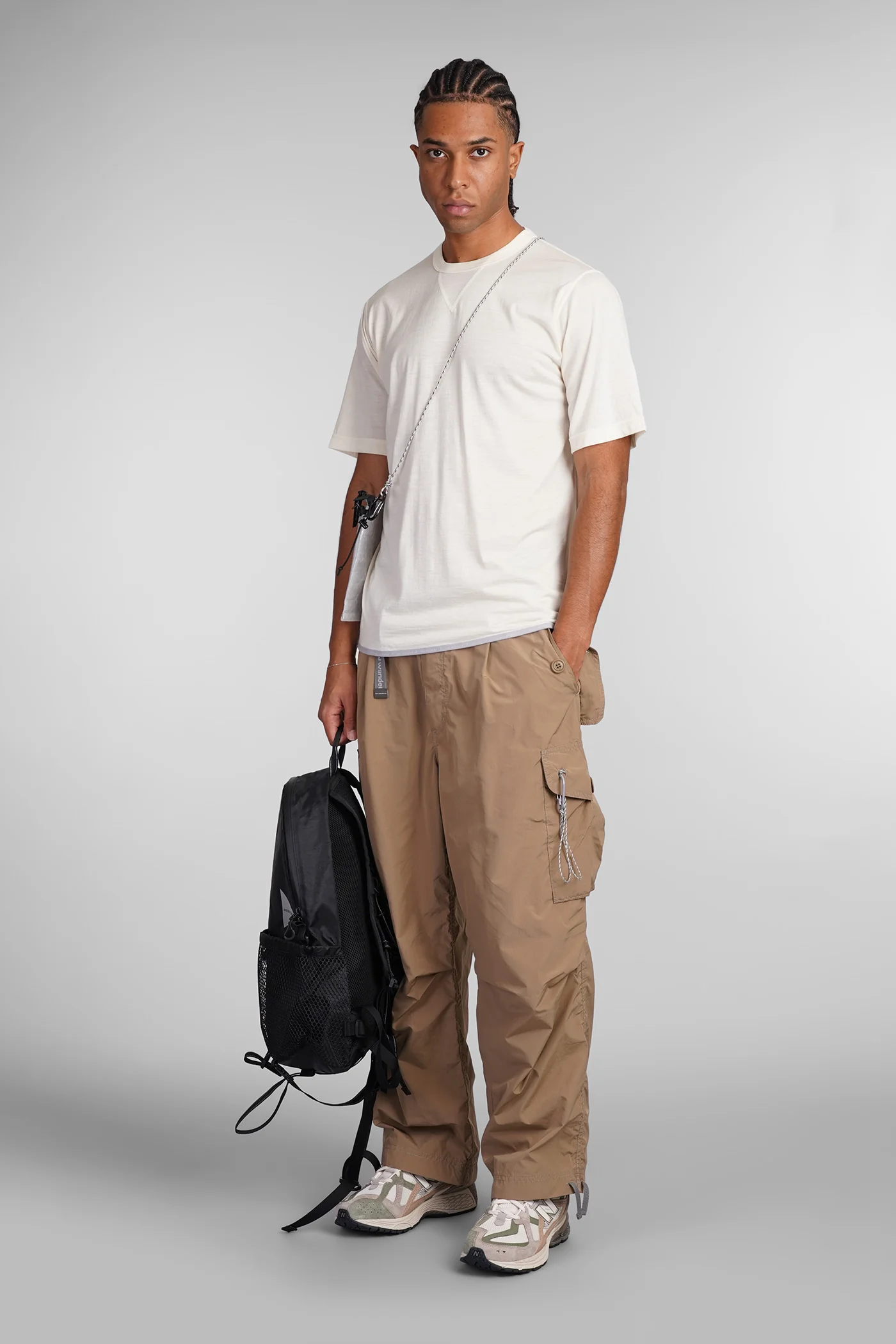 T-Shirt in beige wool - Image 2