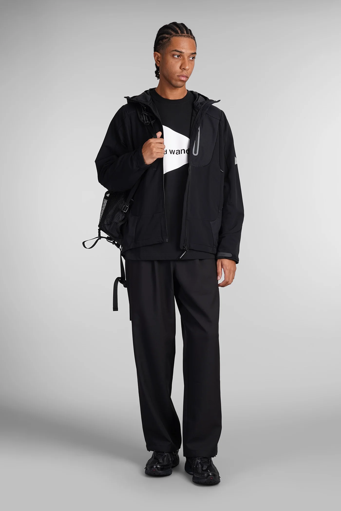 T-Shirt in black cotton - Image 2