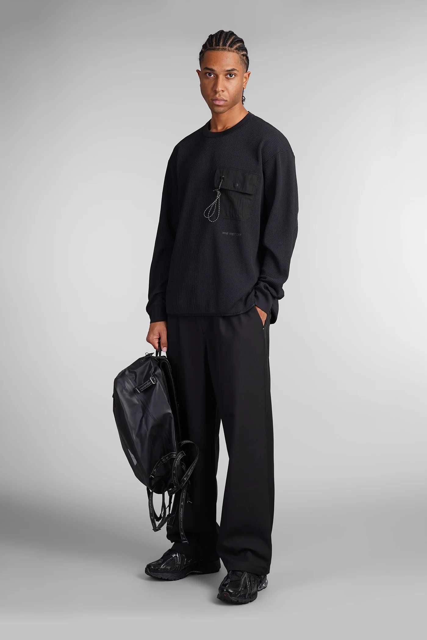 T-Shirt in black polyester - Image 2