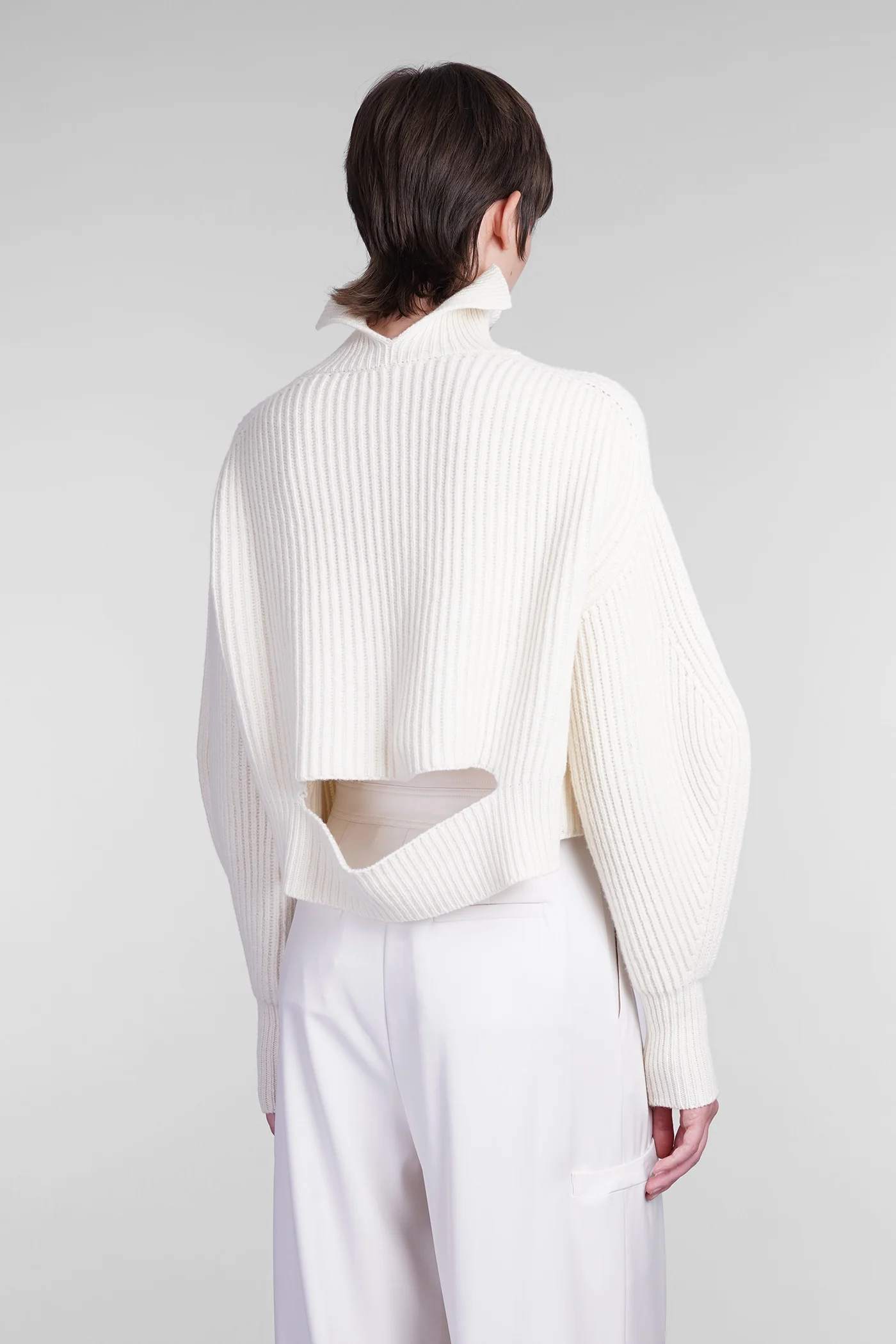 Knitwear in beige wool - Image 3