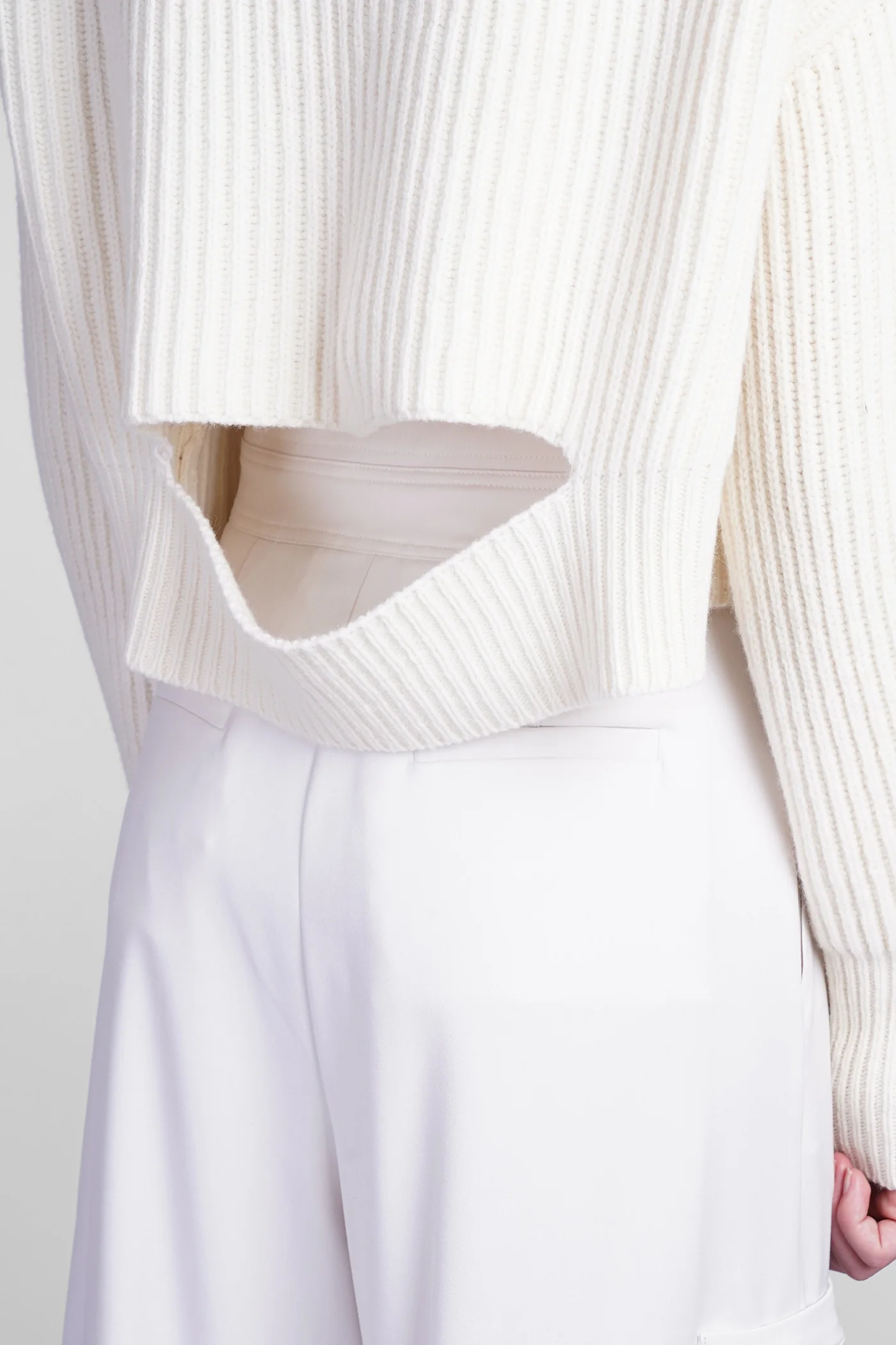 Knitwear in beige wool - Image 5