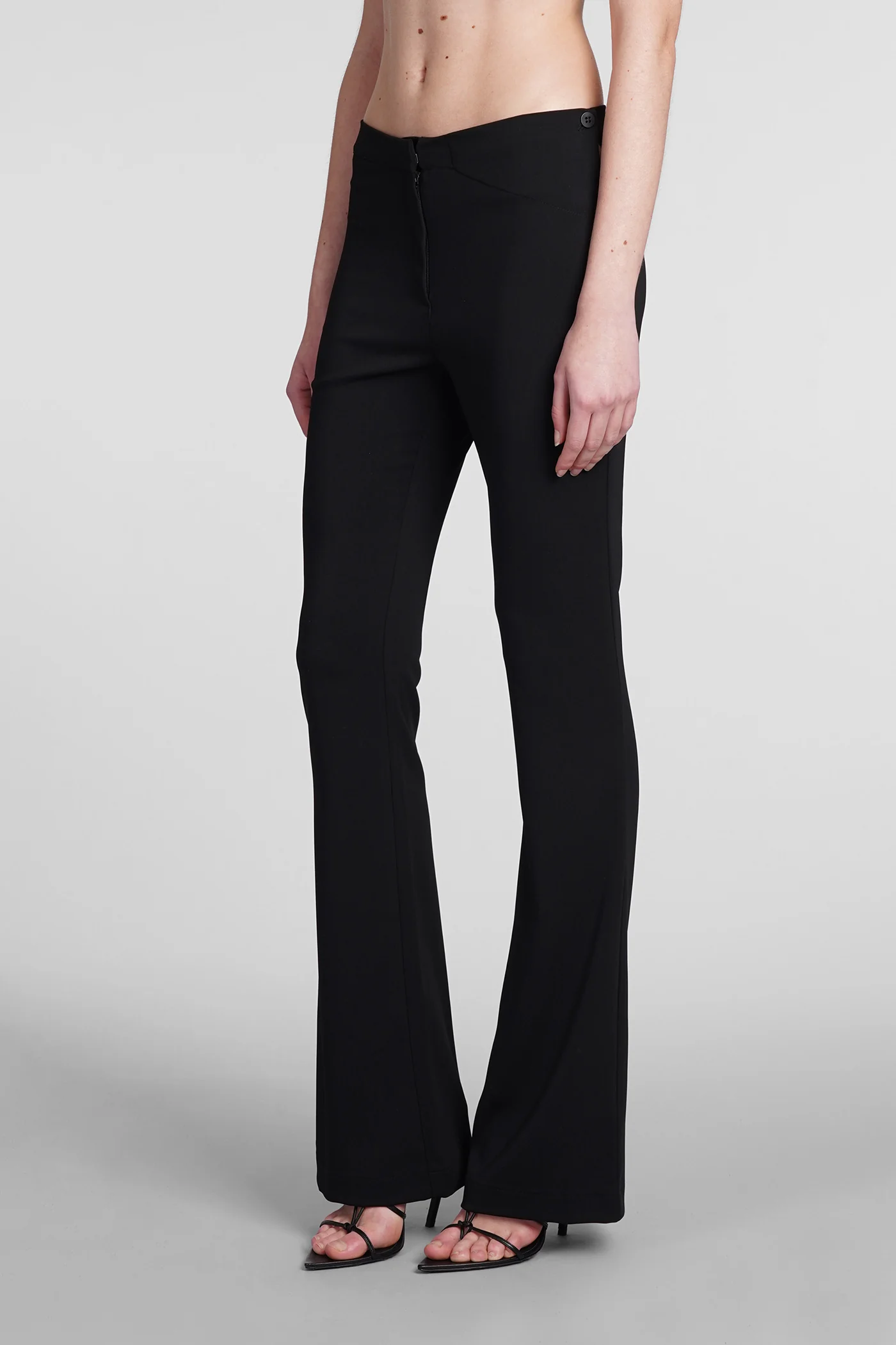 Pants in black polyester - Image 4