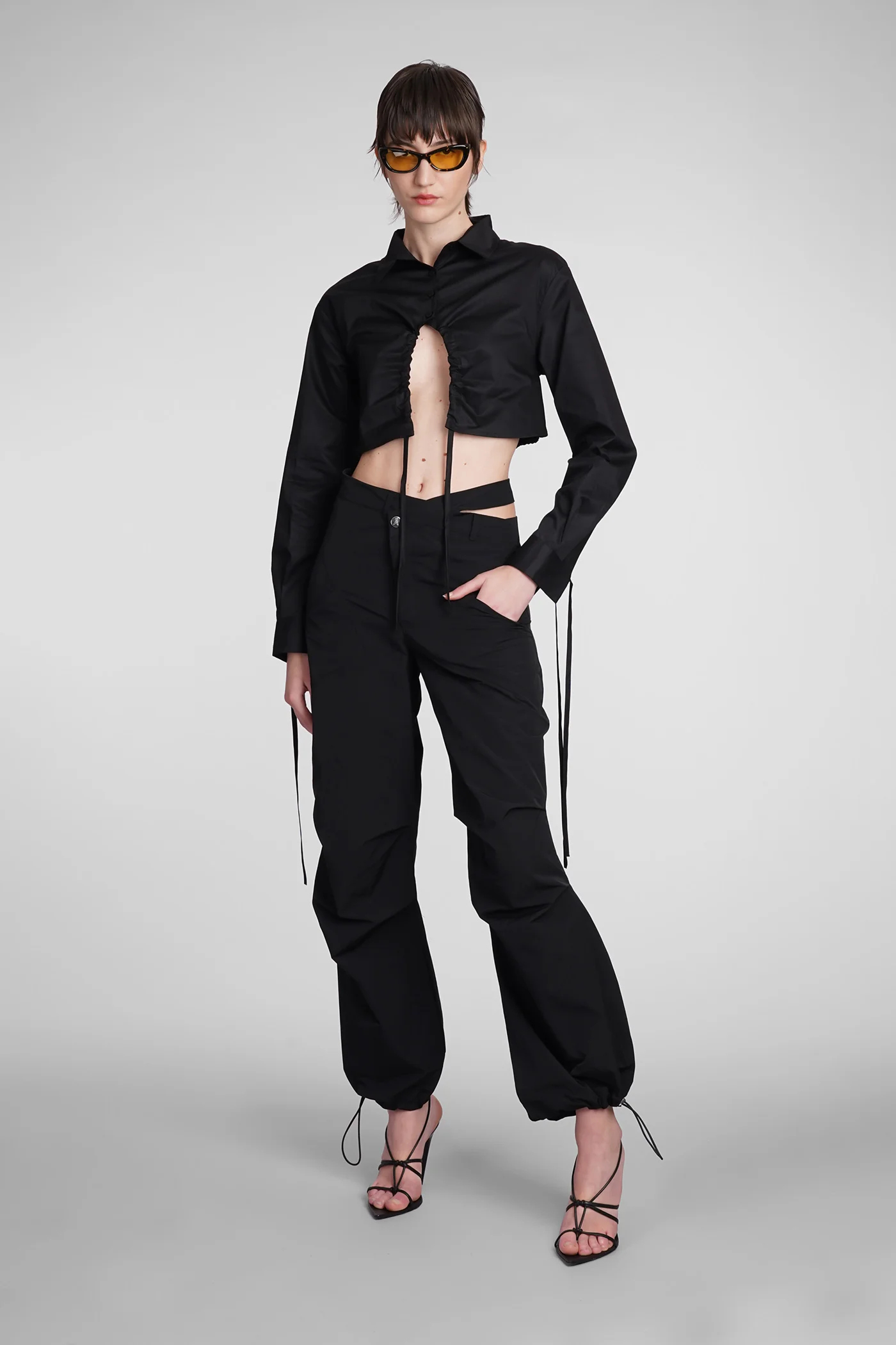 Shirt in black cotton - Image 7