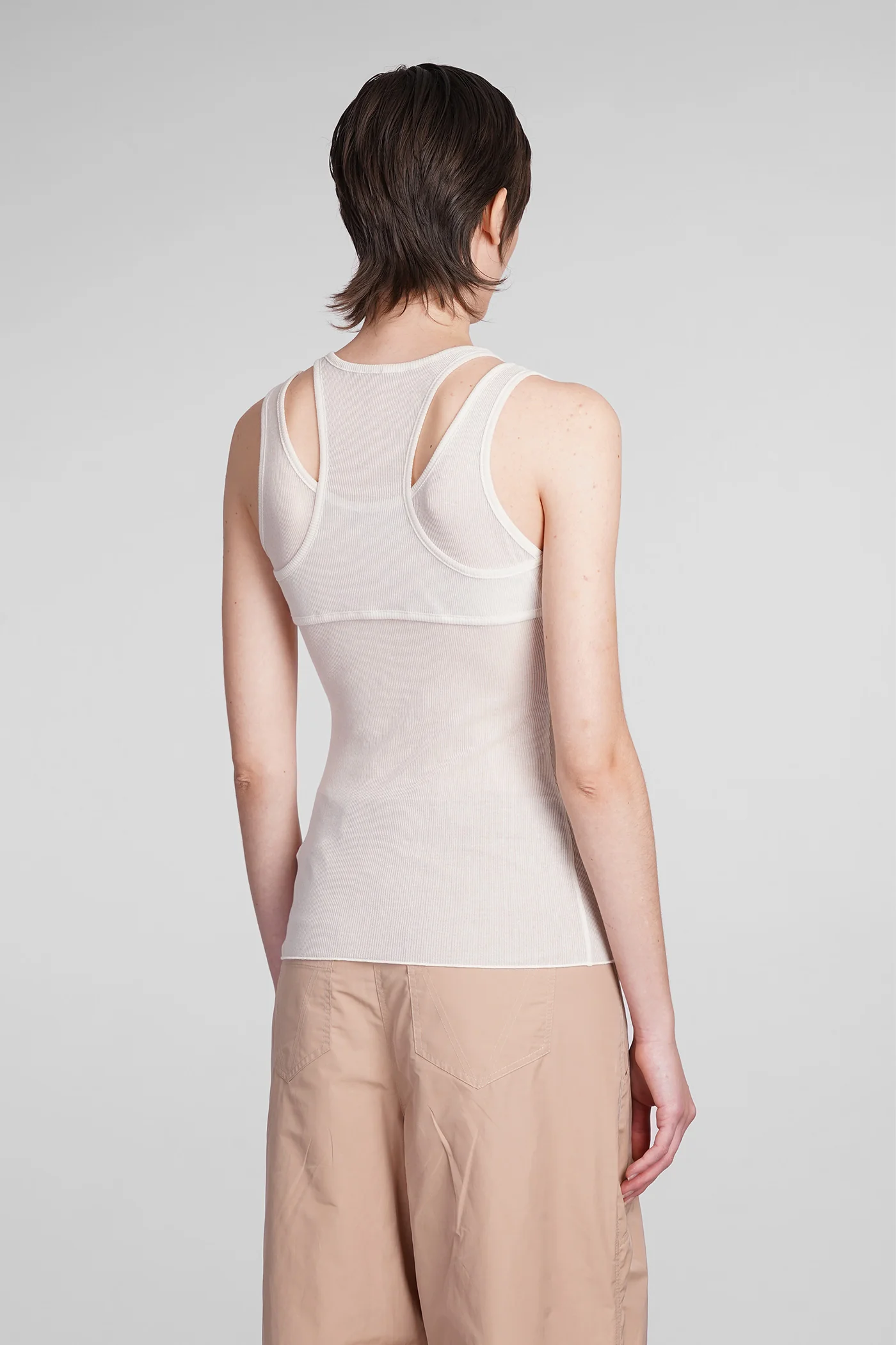 Topwear in beige cotton - Image 3