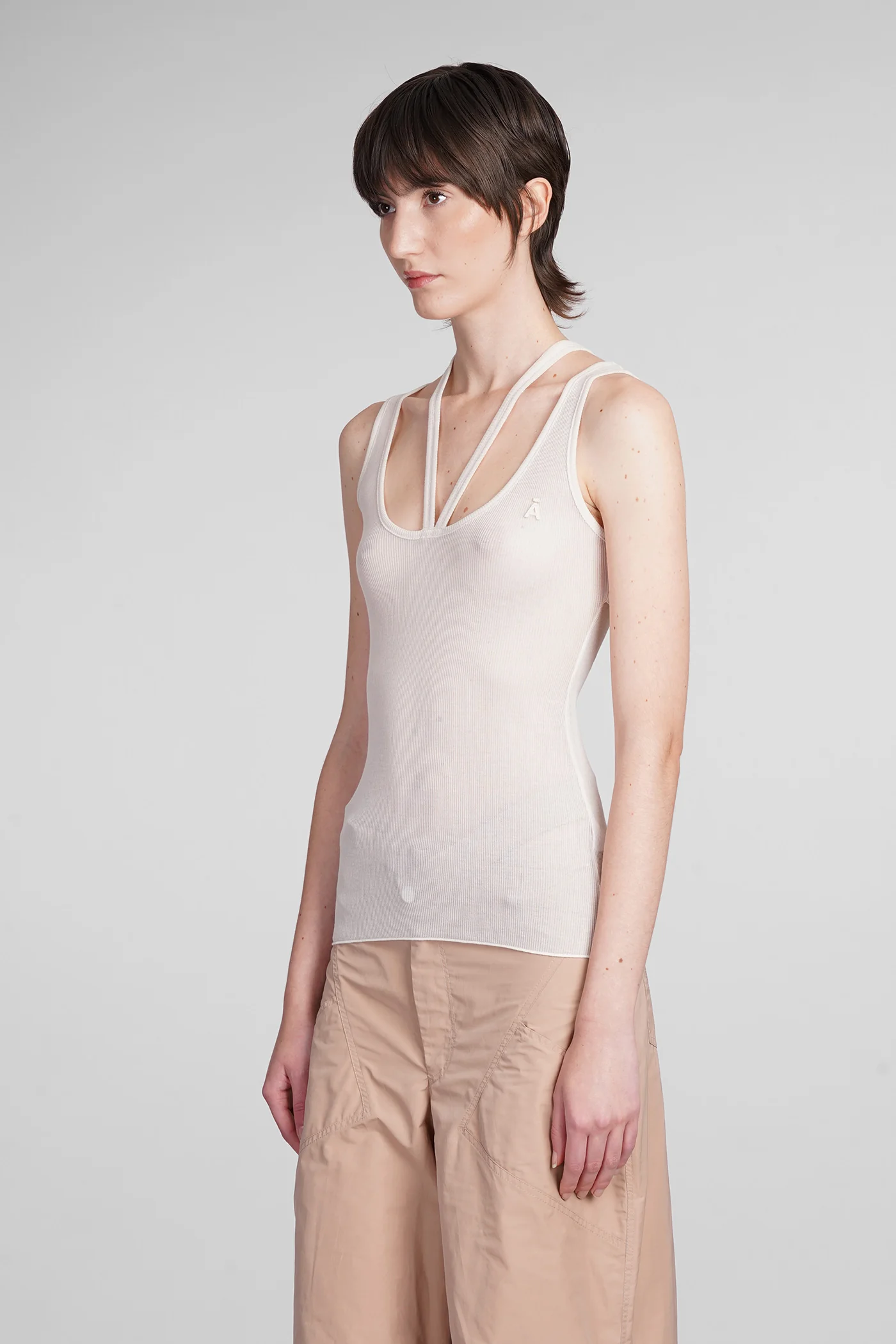 Topwear in beige cotton - Image 4