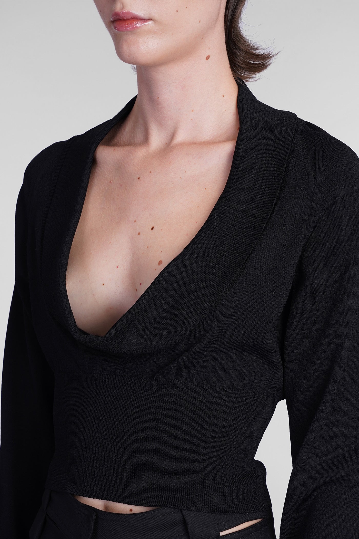 Topwear in black viscose - Image 5