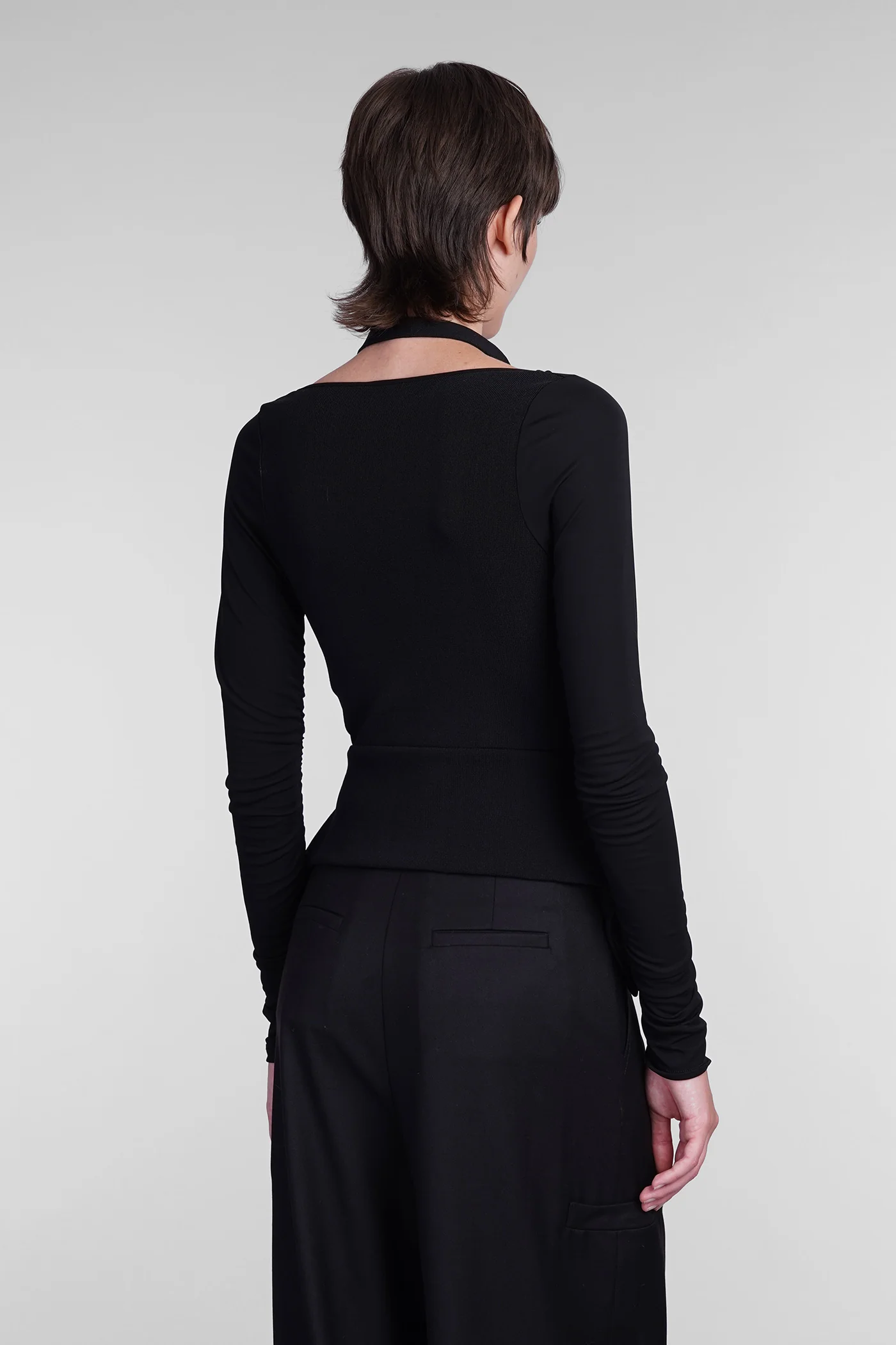Topwear in black viscose - Image 3