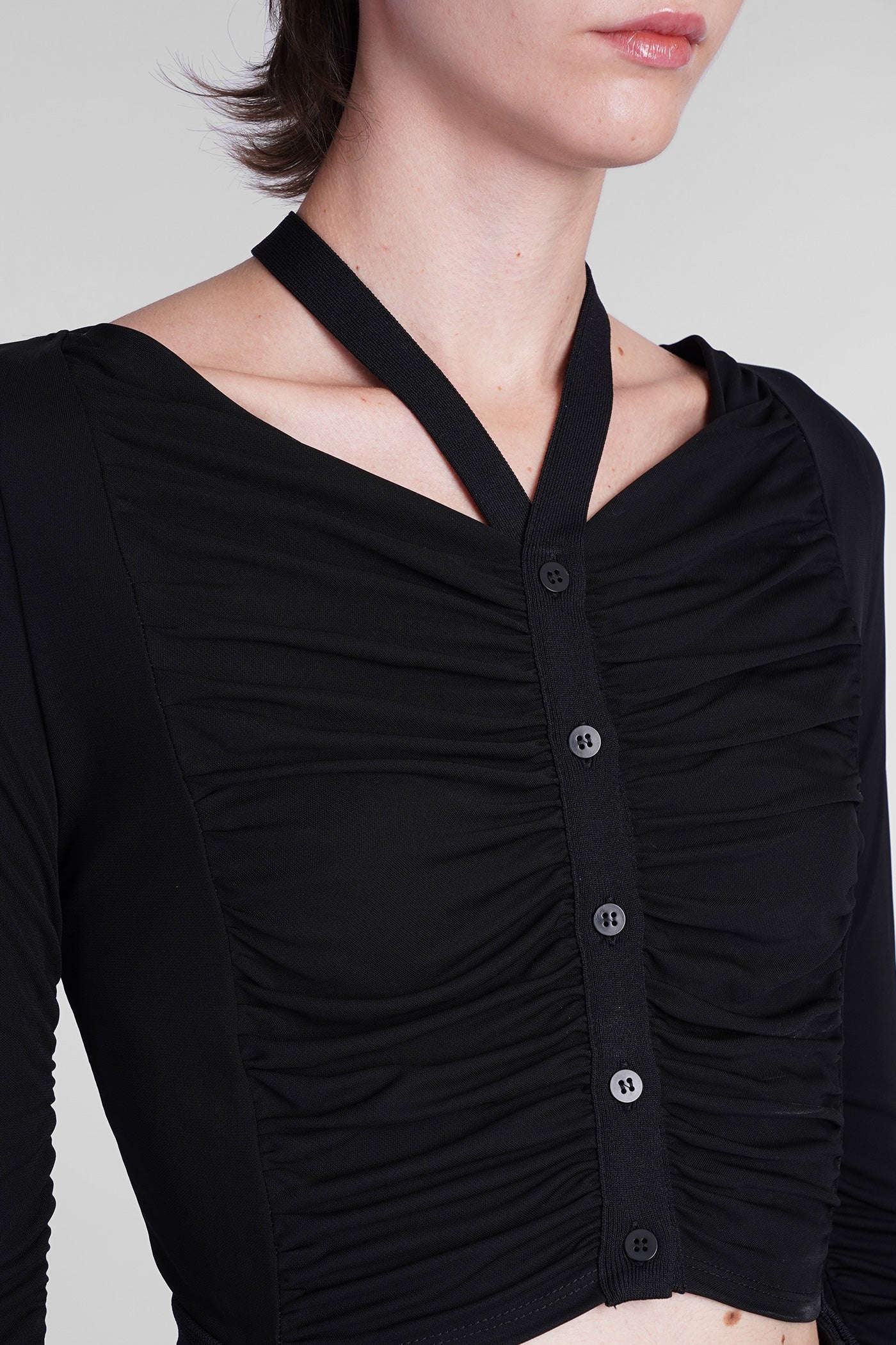 Topwear in black viscose - Image 5