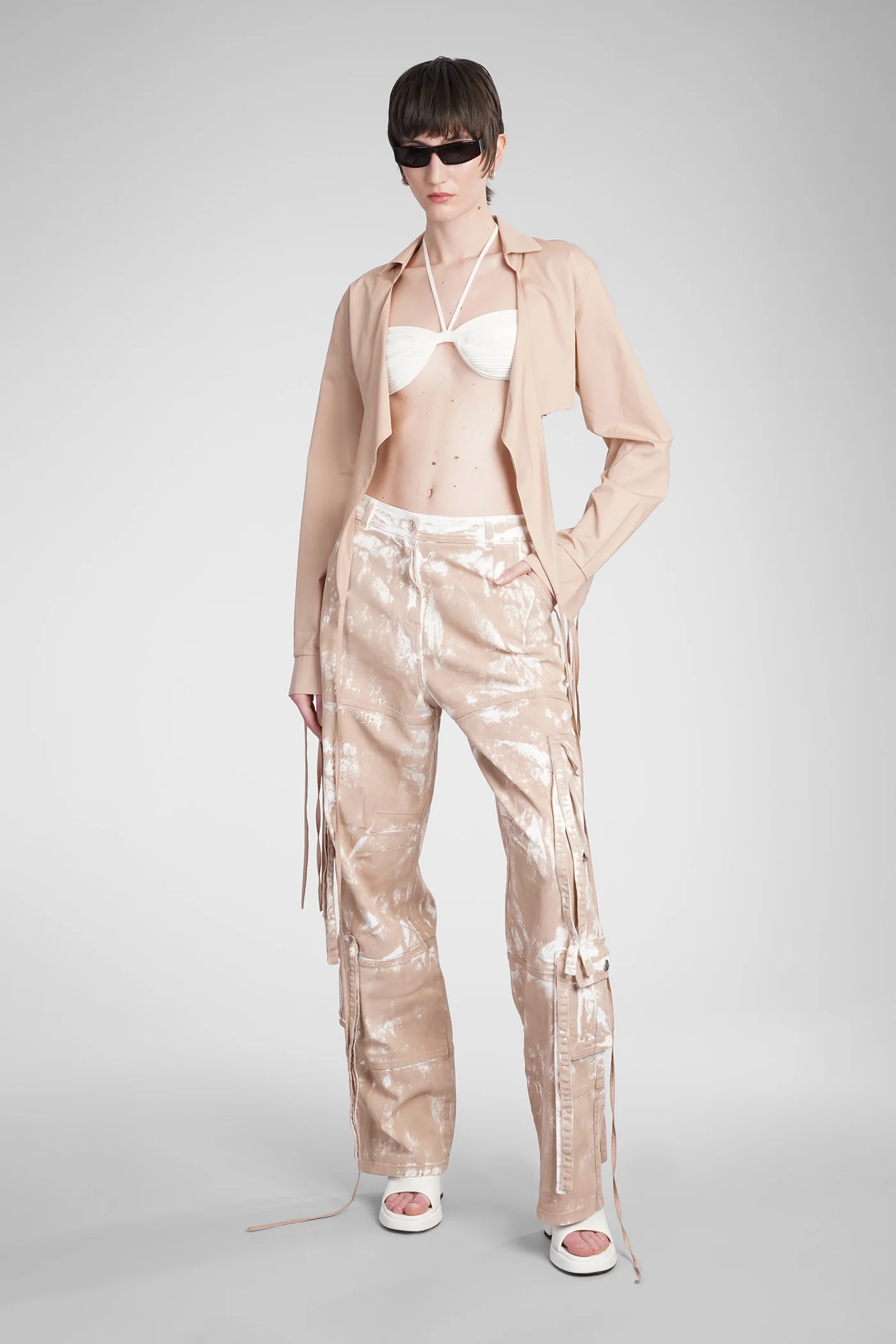 Topwear in white viscose - Image 2