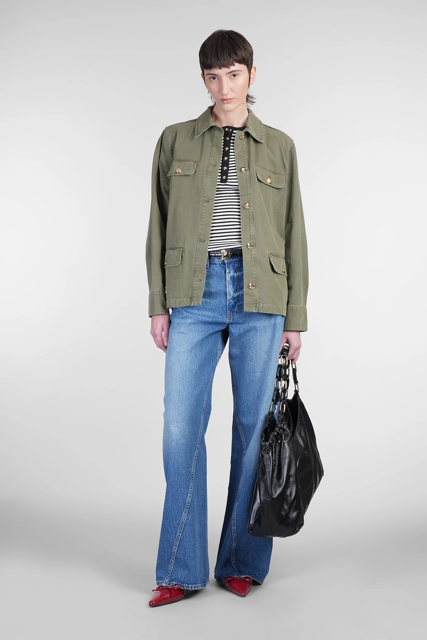 Corey Casual jacket in green cotton - Image 2