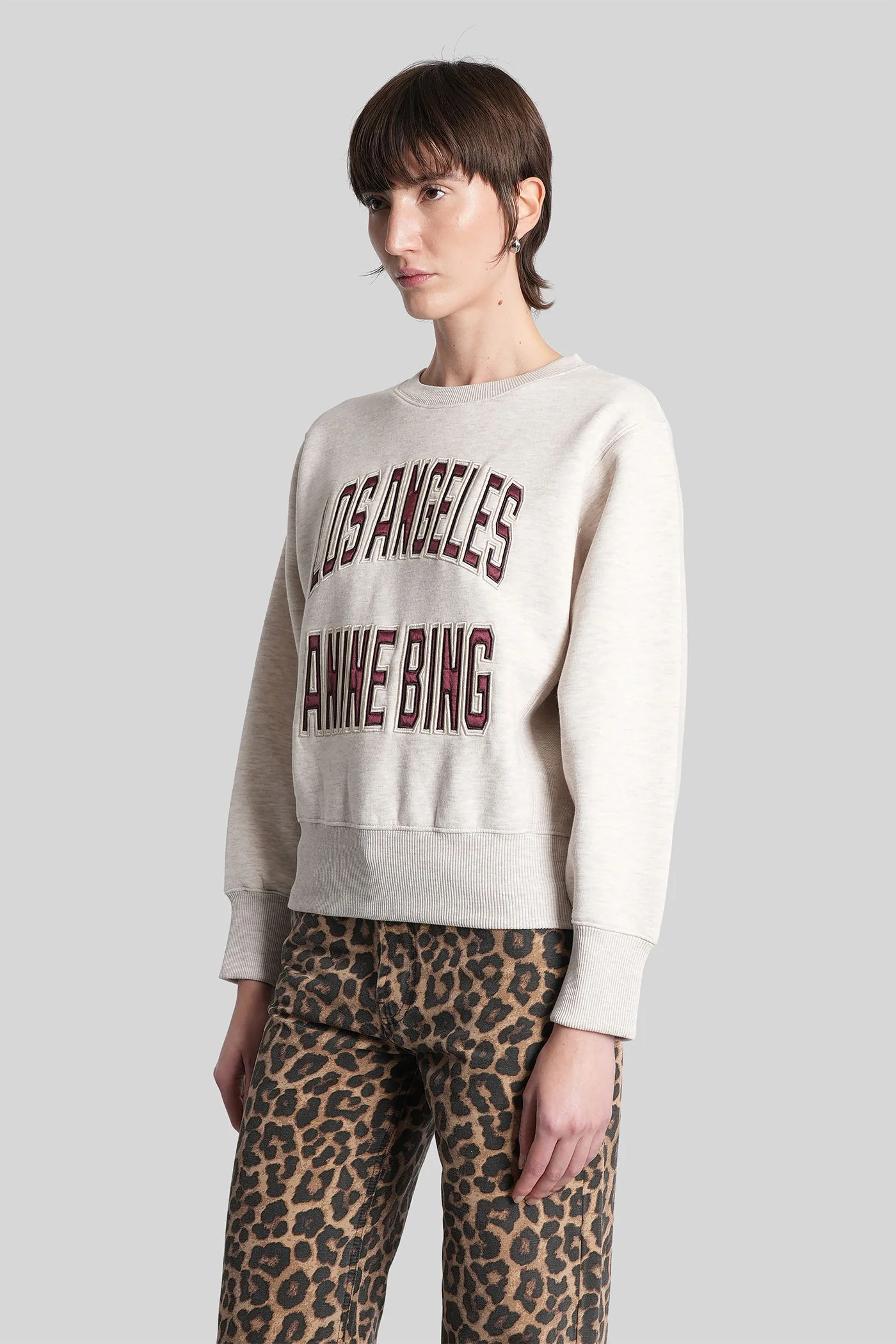 Harry Sweatshirt in beige cotton - Image 9