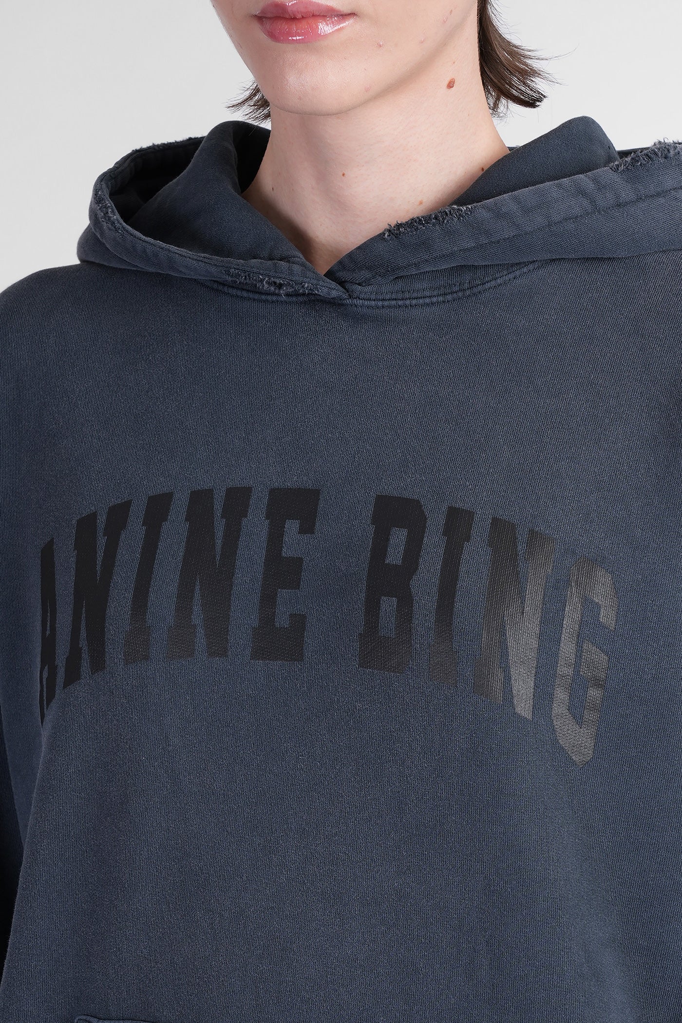 Harvey Sweatshirt in black cotton - Image 5