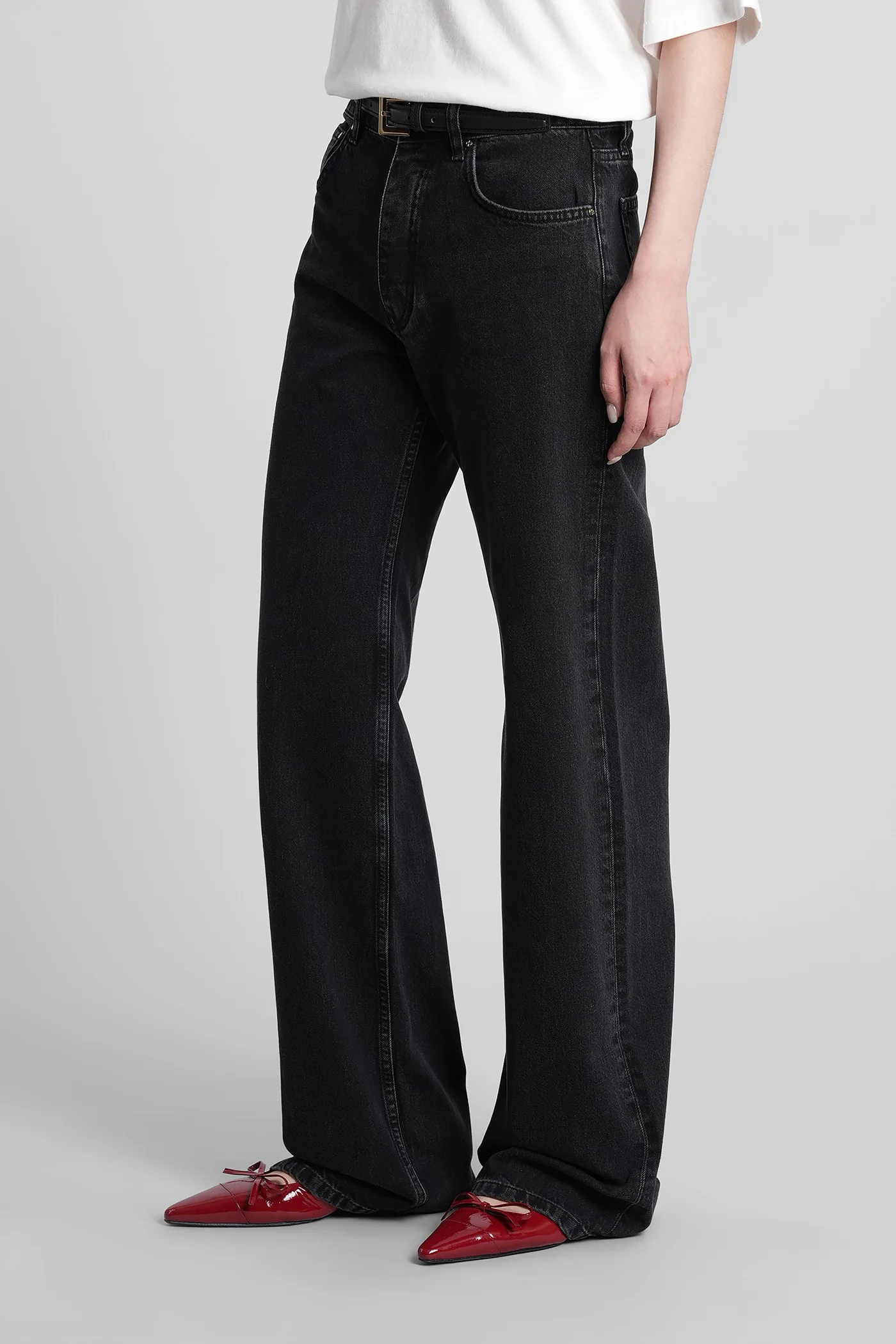 Hugh Jeans in black cotton - Image 4