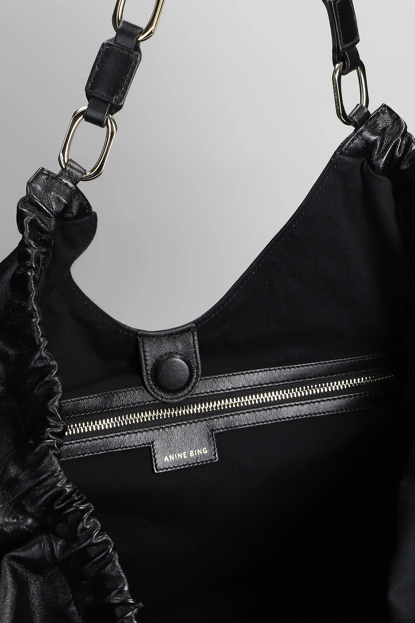 Kate Tote in black leather - Image 4