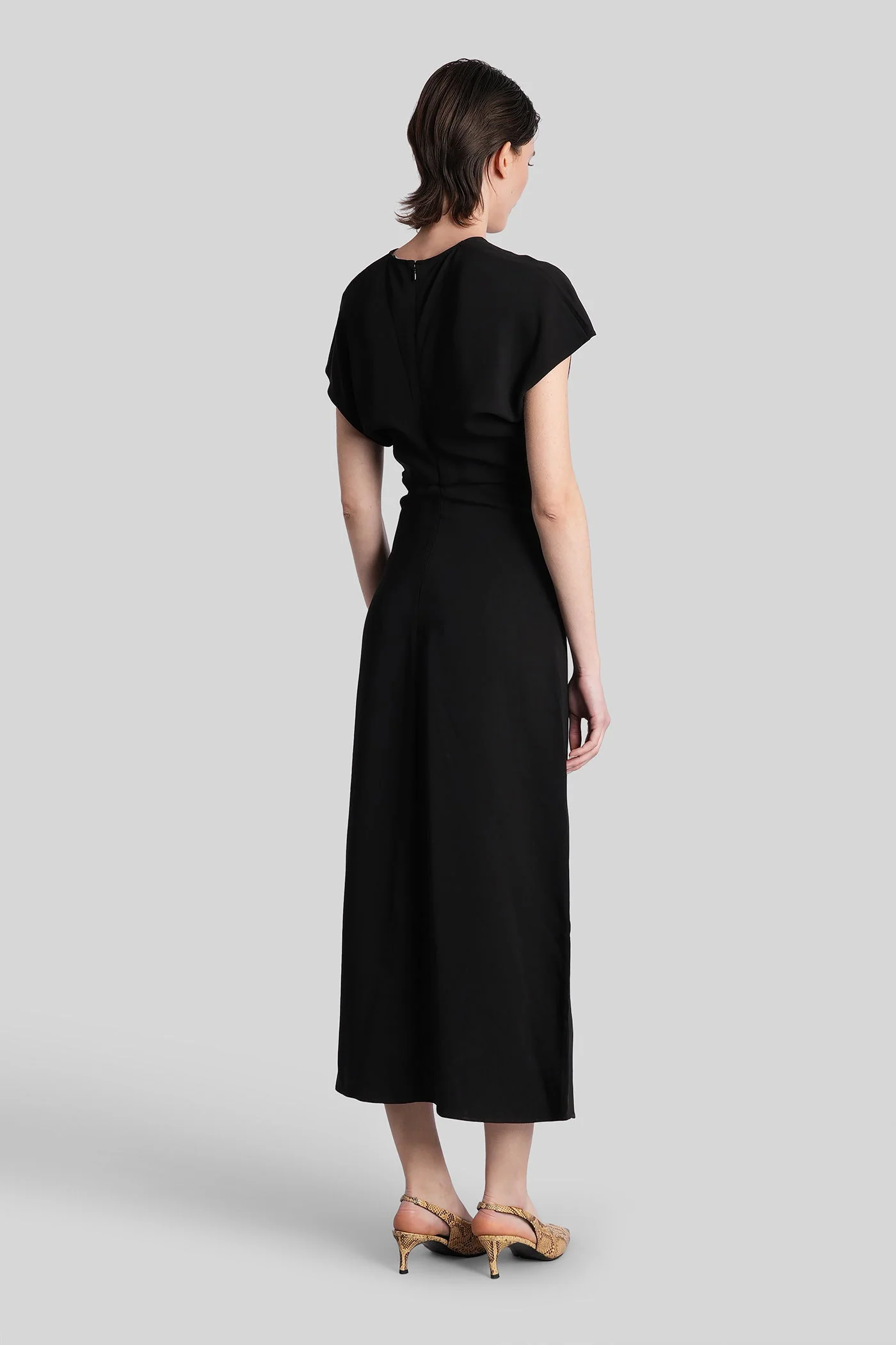 Zadig Long dress in black viscose - Image 3