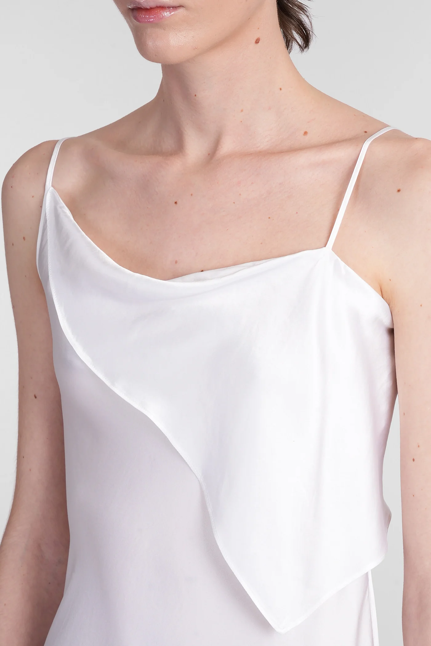 Aaricia Long dress in white silk - Image 5