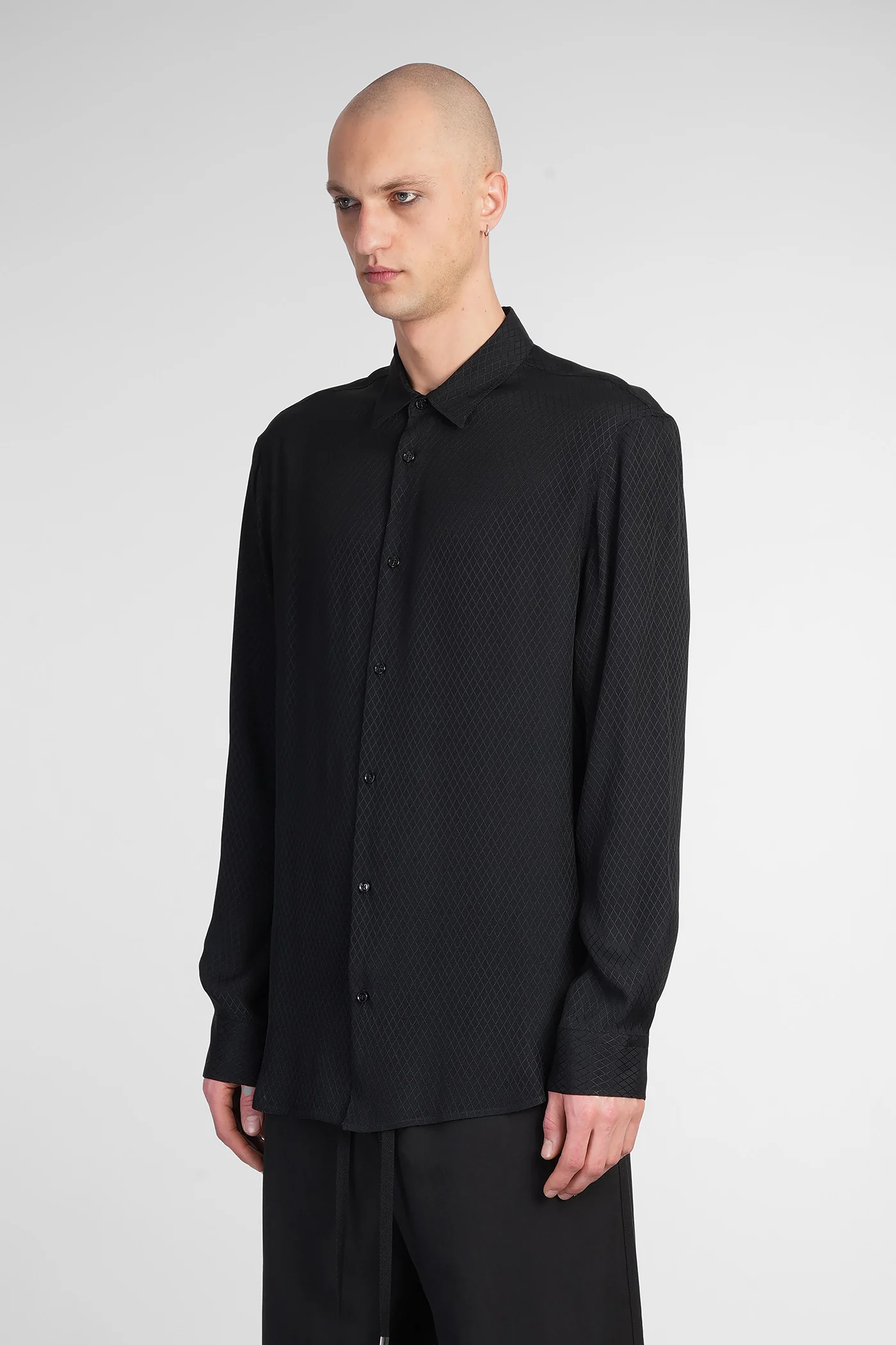 Andre Shirt in black acetate - Image 4