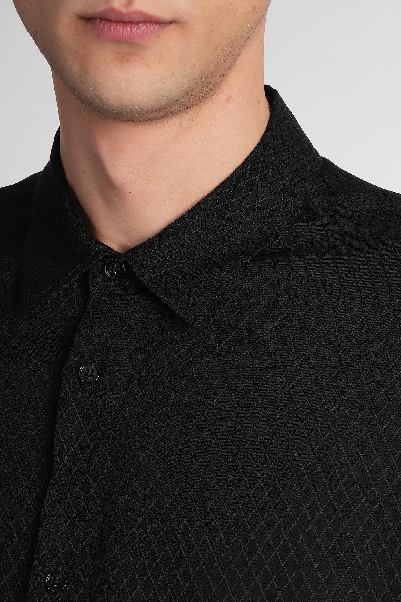 Andre Shirt in black acetate - Image 5
