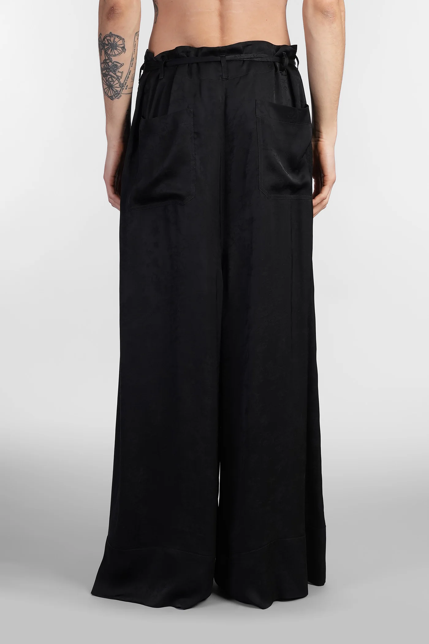 Bruse Pants in black viscose - Image 3