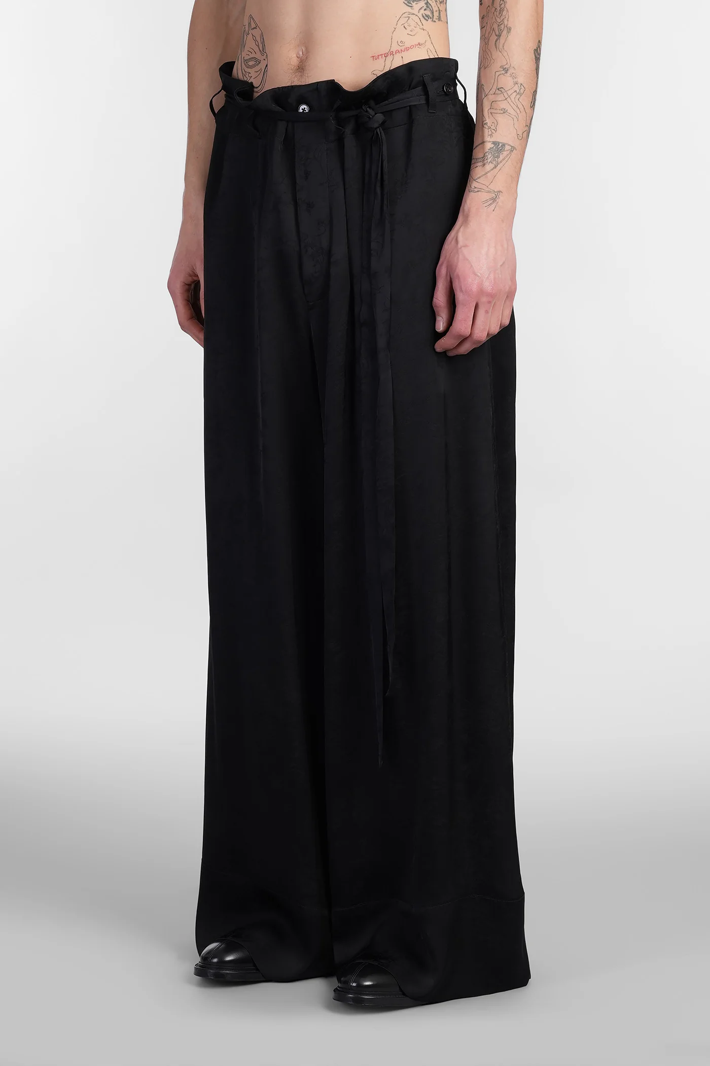 Bruse Pants in black viscose - Image 4