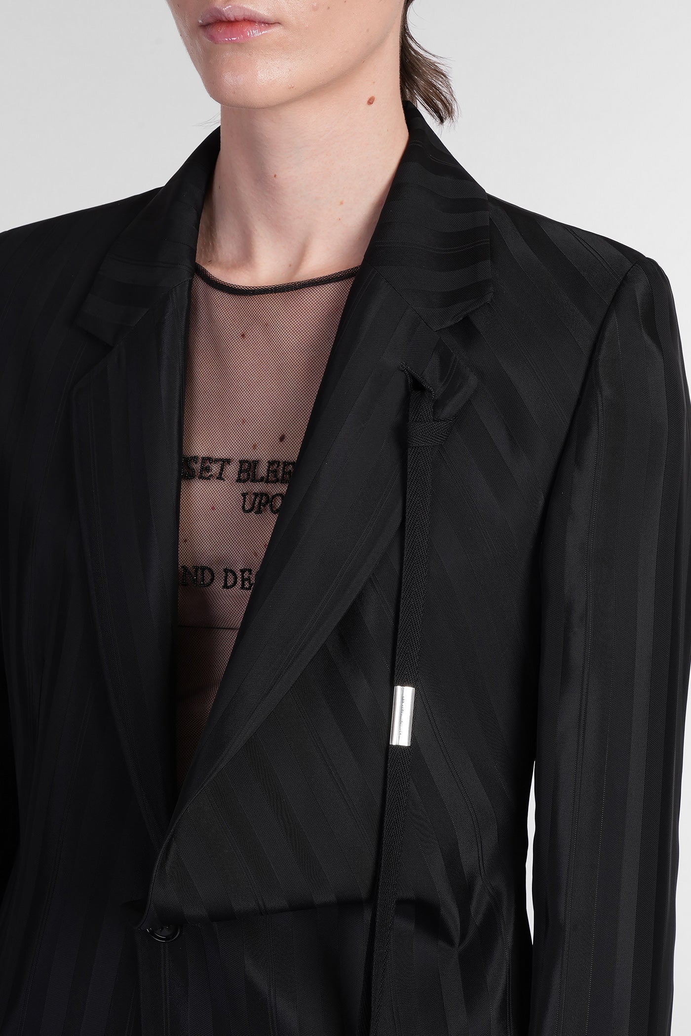 Disa Blazer in black viscose - Image 5