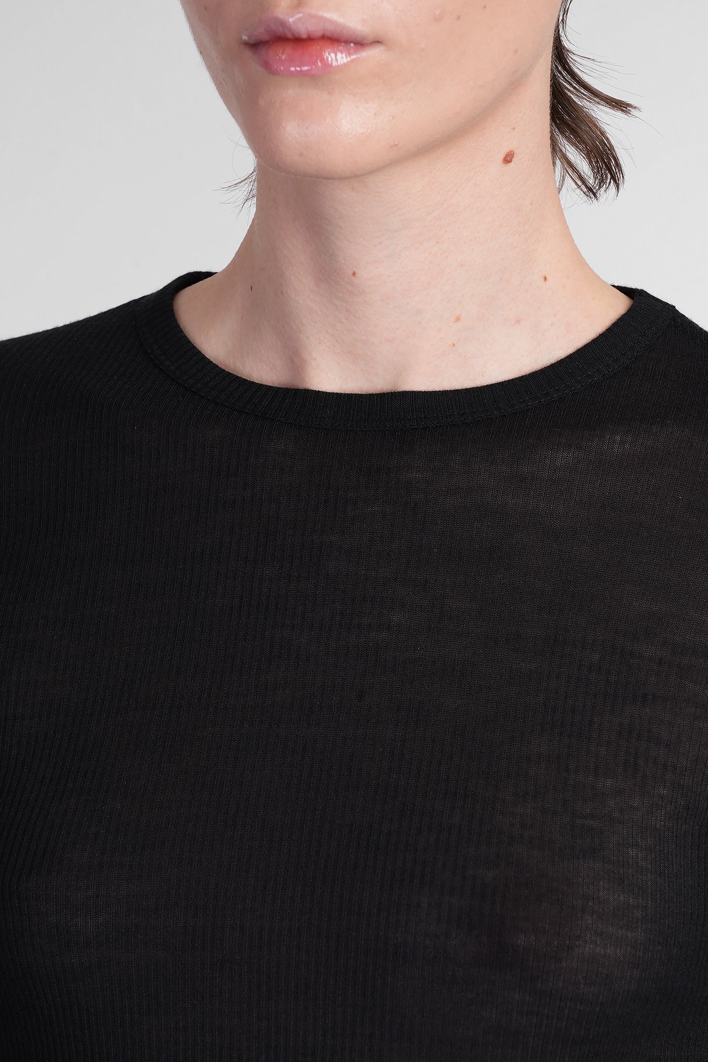 Fiene T-Shirt in black viscose - Image 5