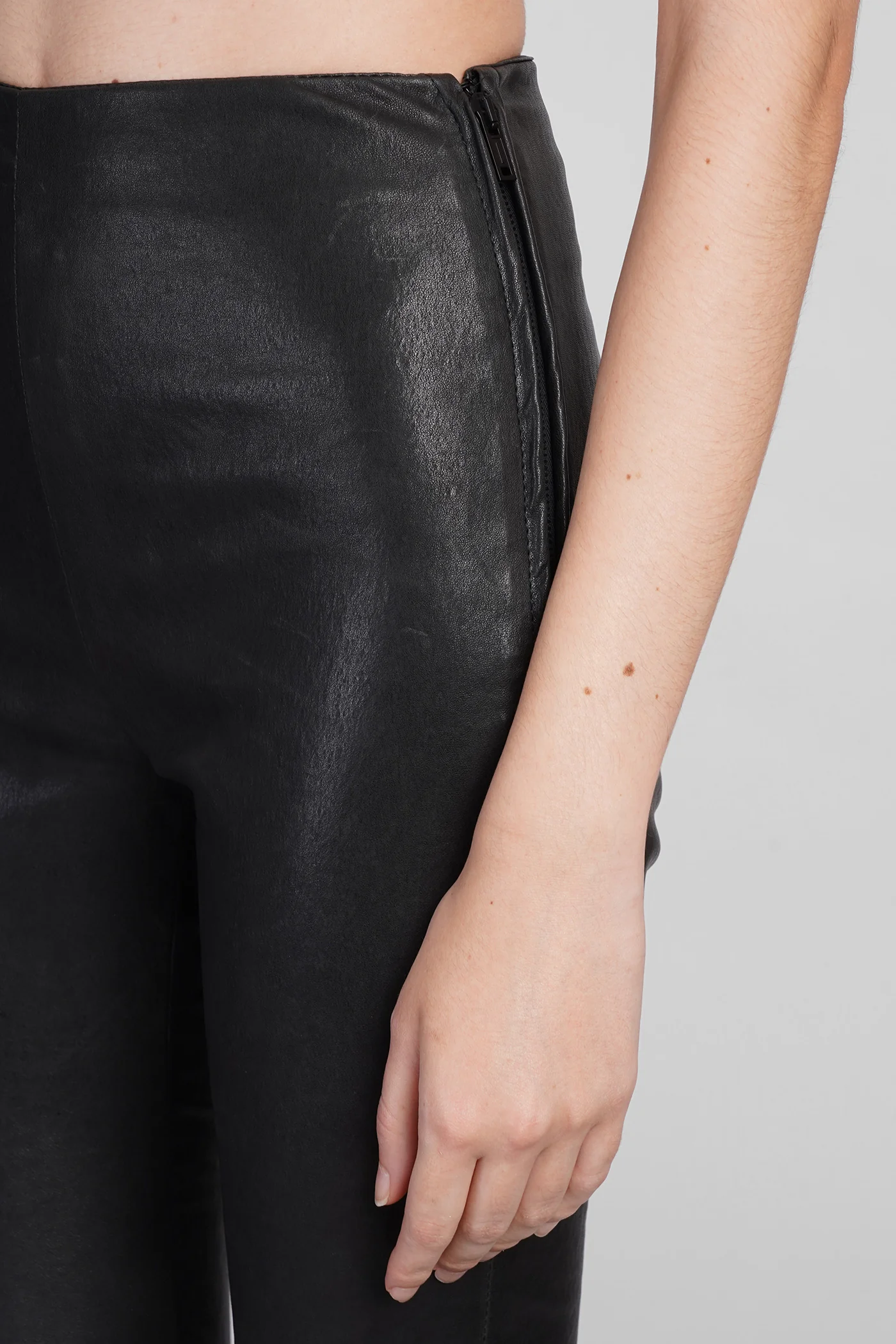 Florence Leggings in black leather - Image 5