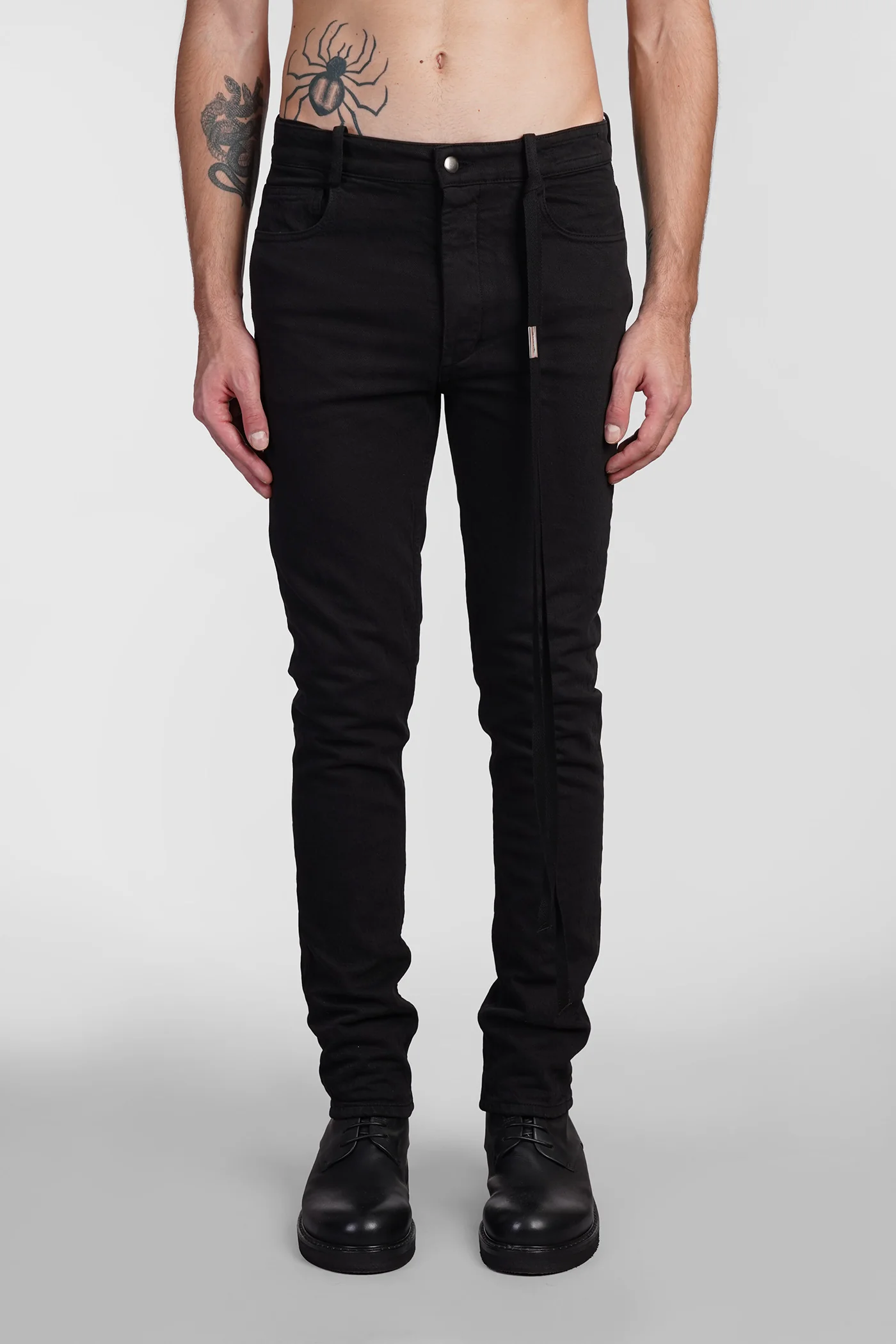 Jeans in black cotton