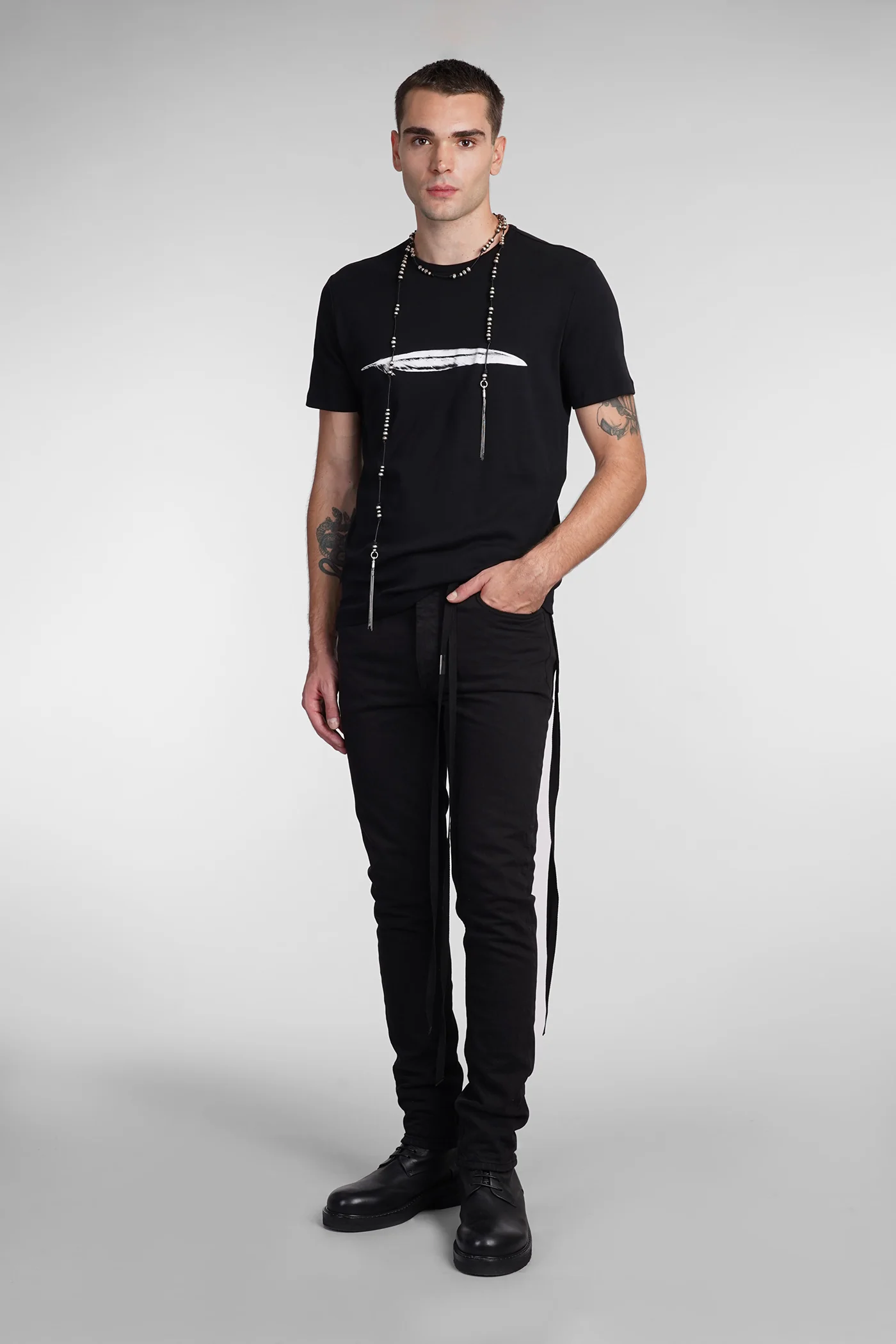 Jeans in black cotton - Image 7