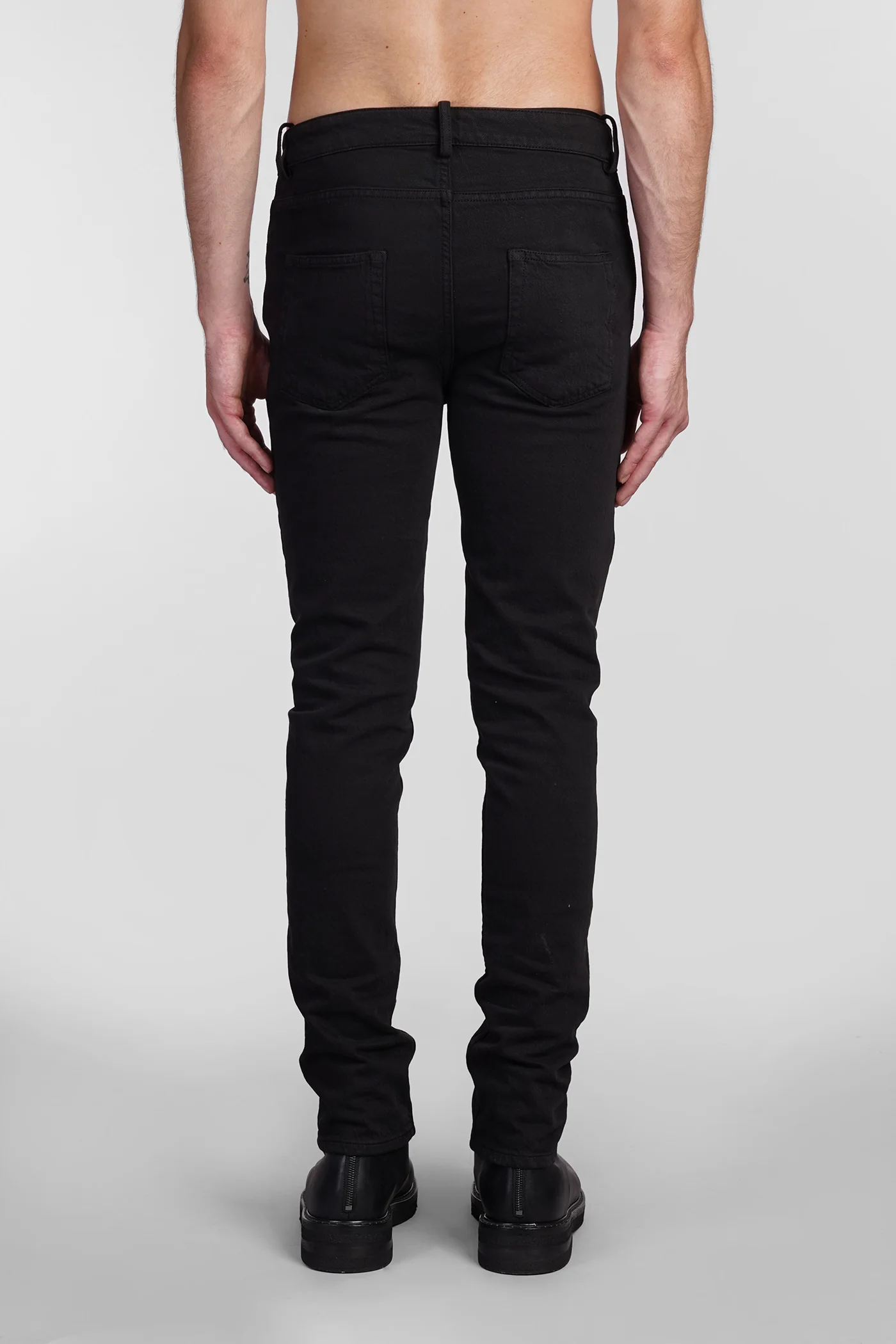 Jeans in black cotton - Image 8