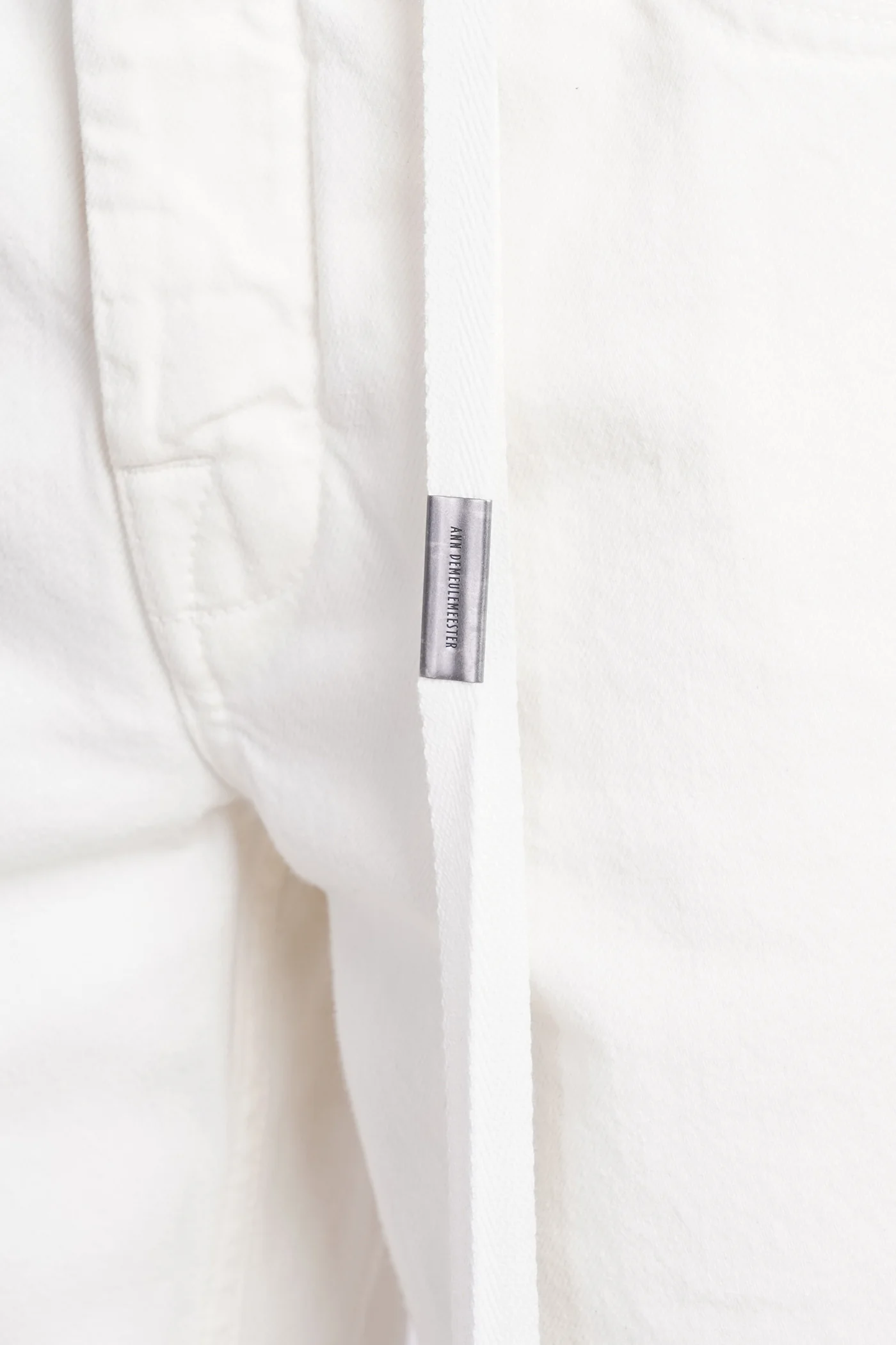 Jeans in white cotton - Image 4
