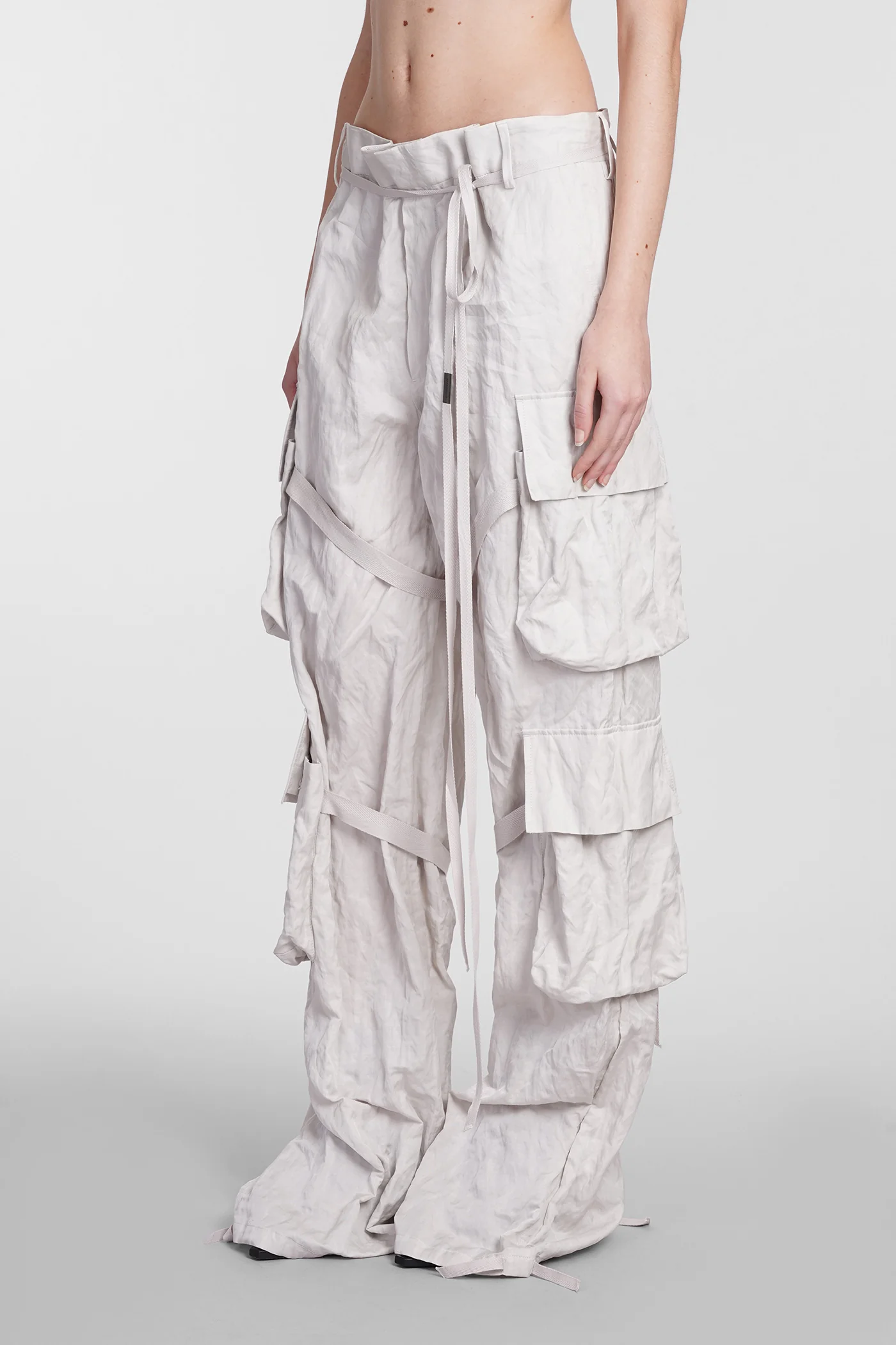 Pants in grey cotton - Image 4