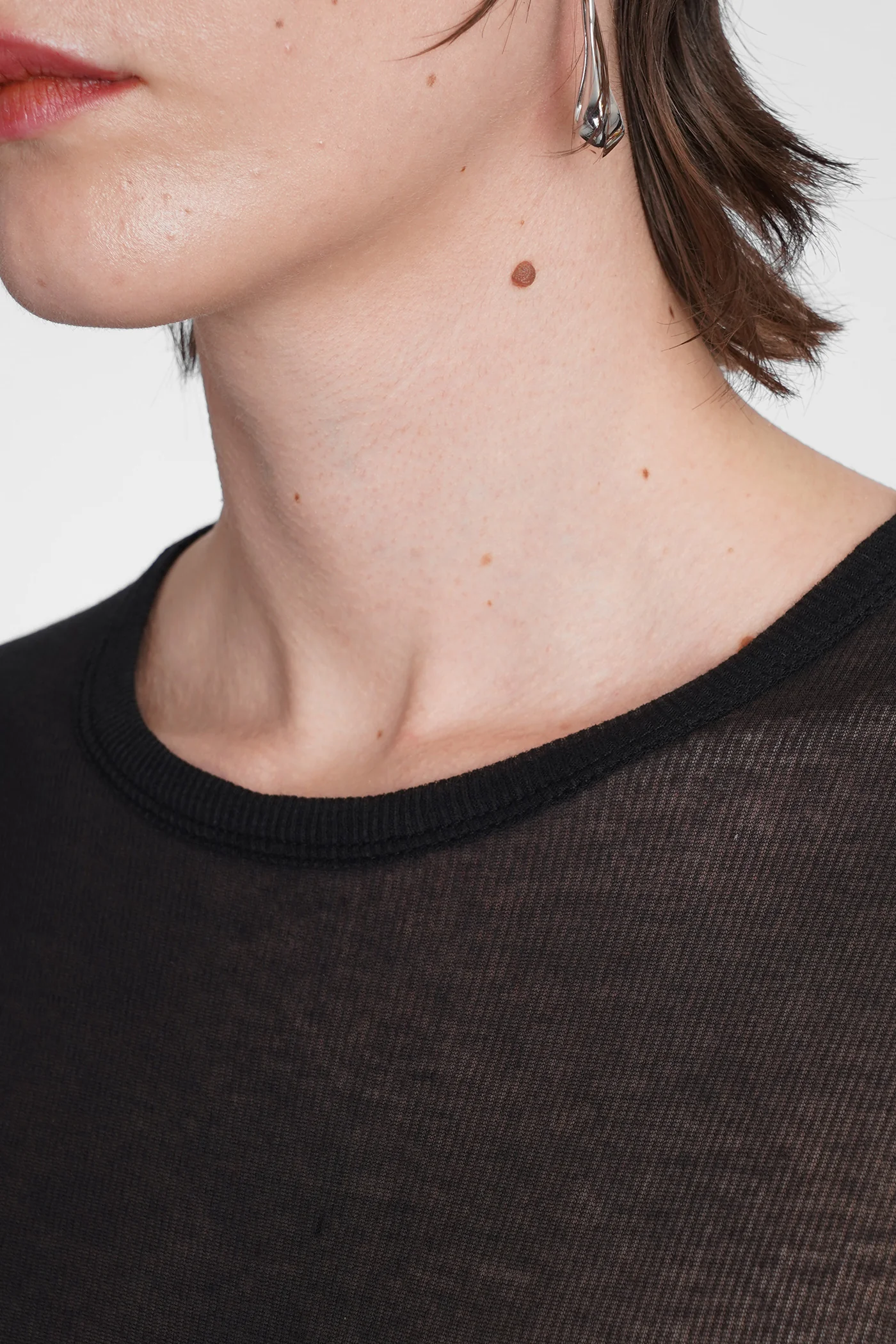 Topwear in black cotton - Image 5